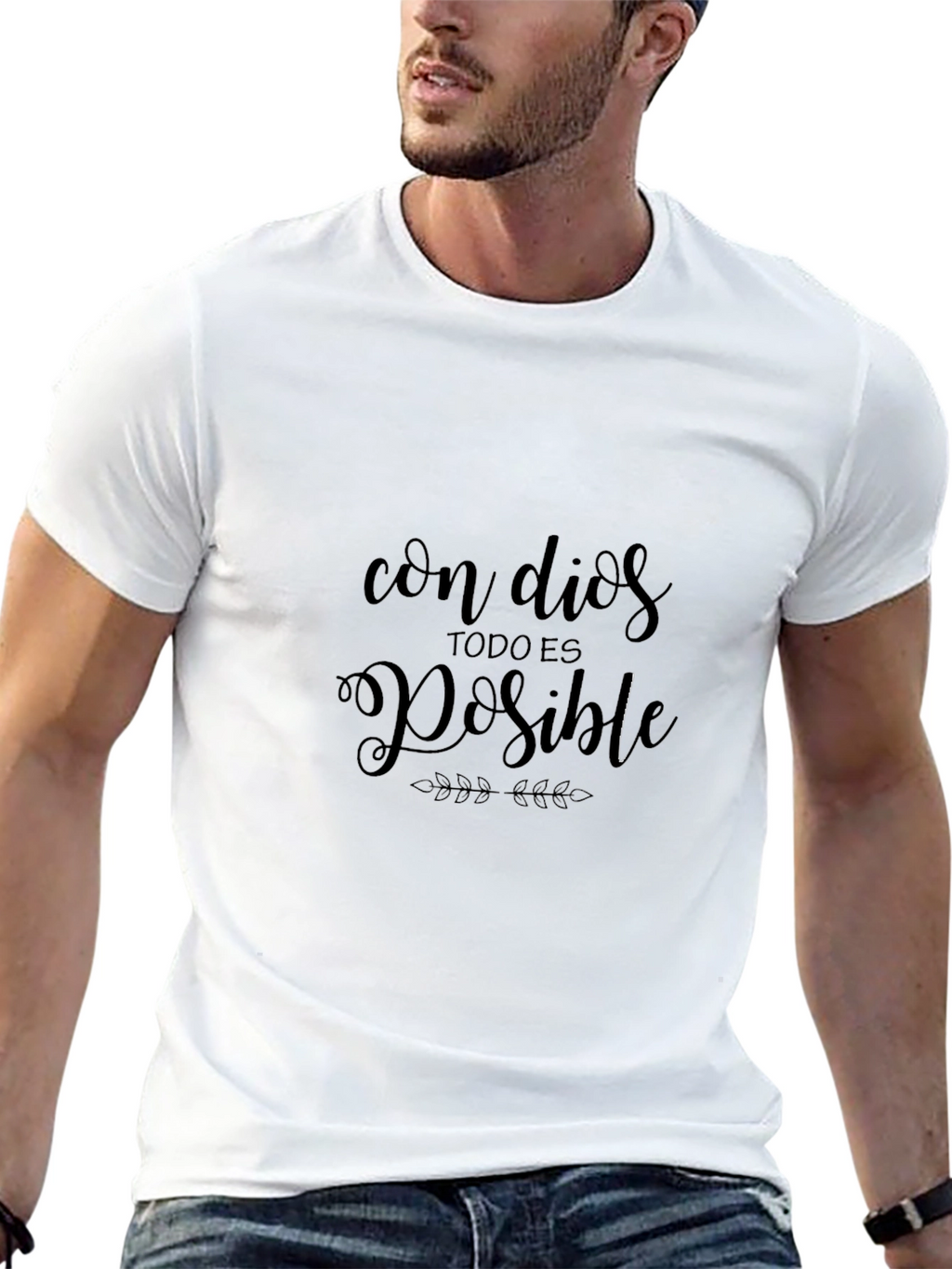 Faith Inspired Tee: Con Dios Todo Es Posible T-Shirt