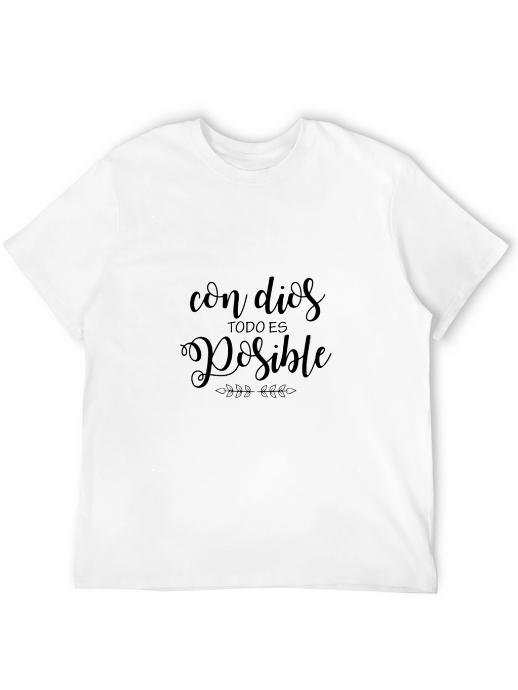 Faith Inspired Tee: Con Dios Todo Es Posible T-Shirt