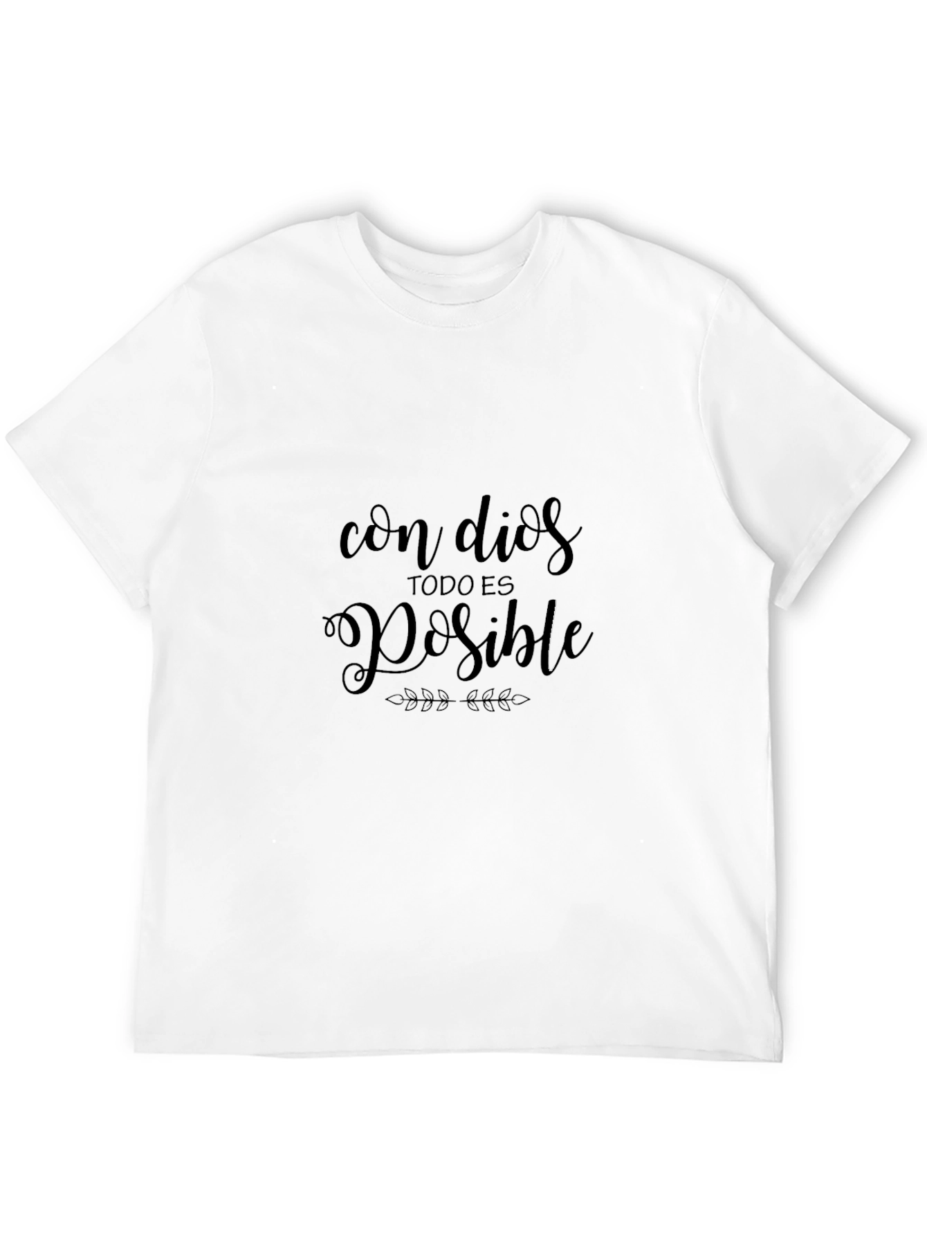 Faith Inspired Tee: Con Dios Todo Es Posible T-Shirt