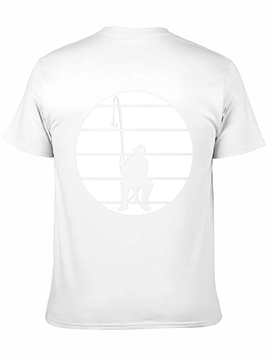 Fisherman Silhouette Tee - Black Graphic T-Shirt