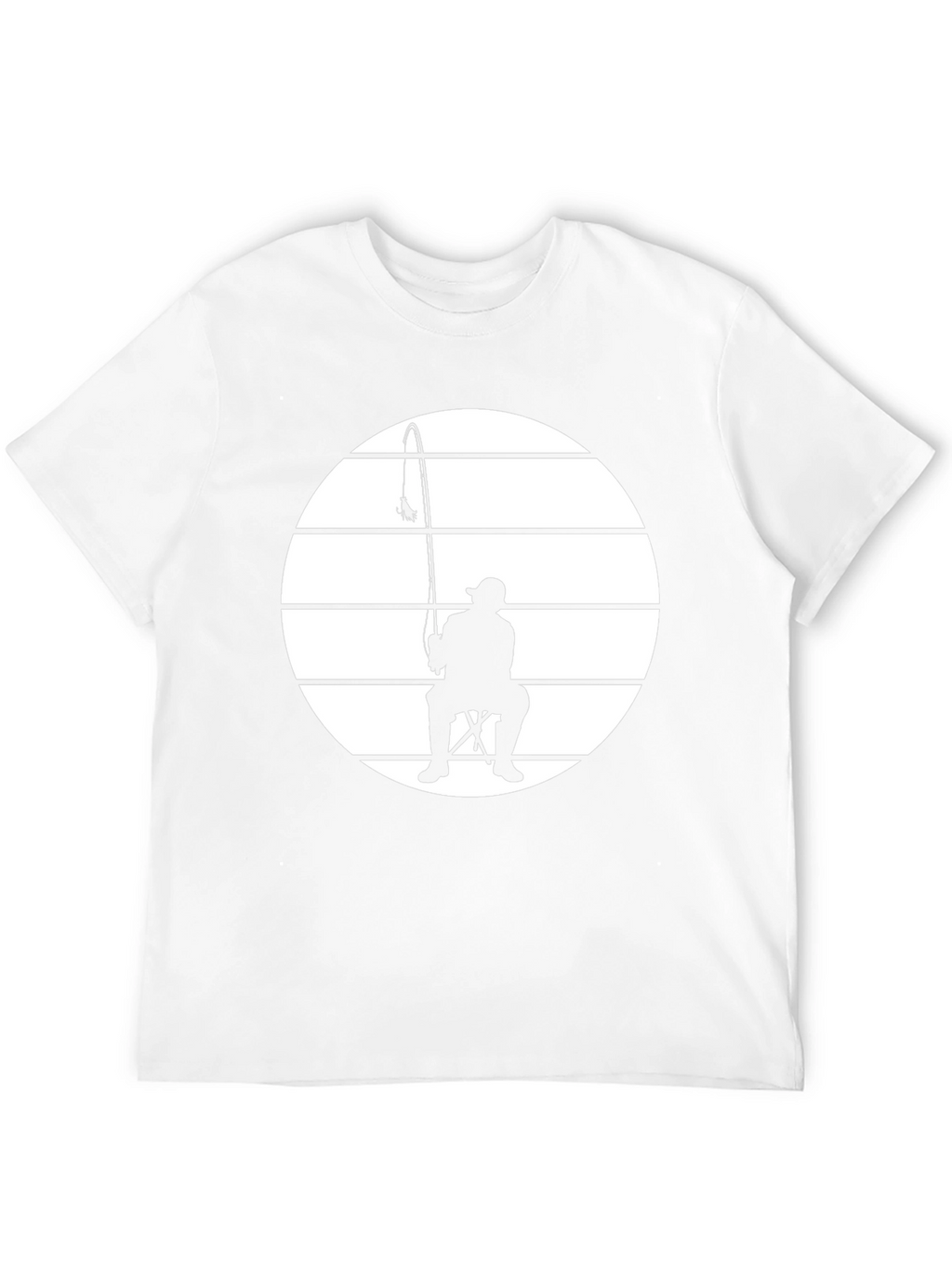 Fisherman Silhouette Tee - Black Graphic T-Shirt