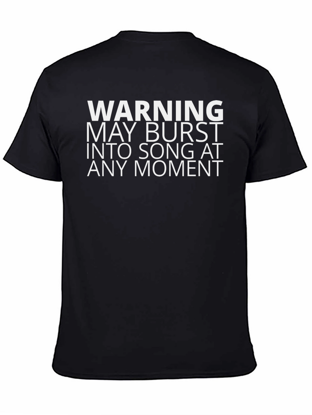 Warning May Burst Into Song T-Shirt