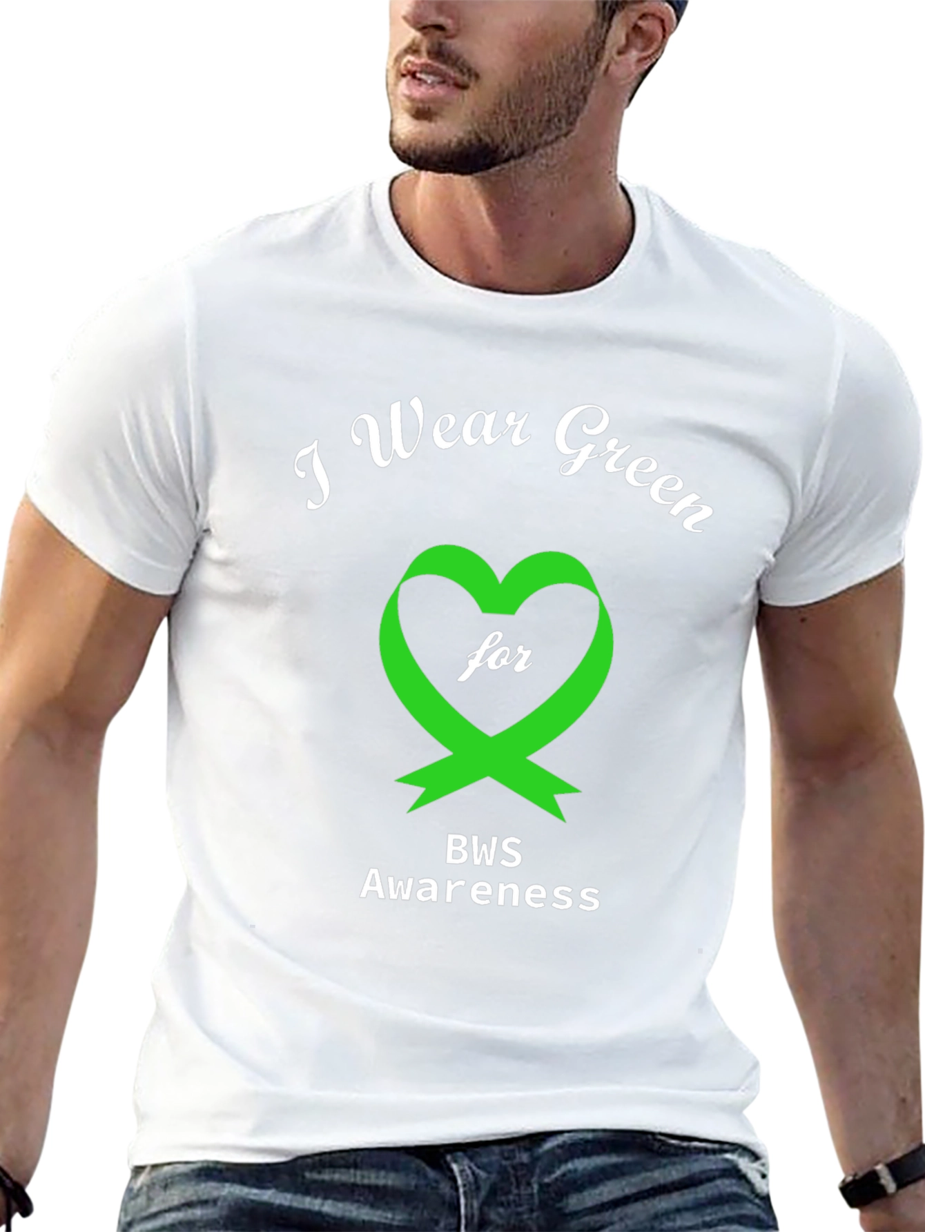 BWS Awareness T-Shirt - Green Heart Ribbon