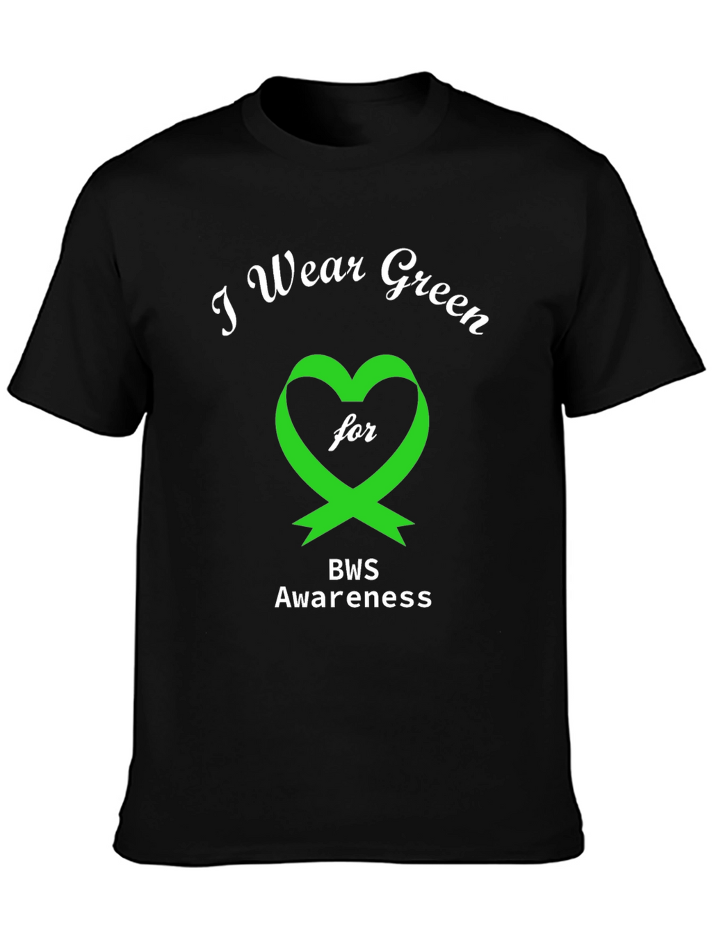 BWS Awareness T-Shirt - Green Heart Ribbon