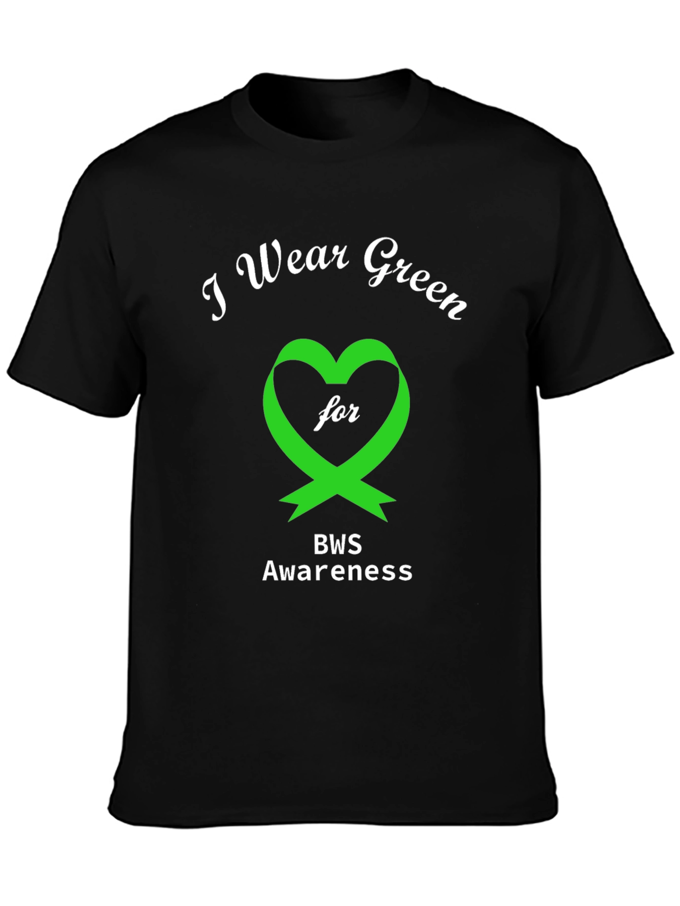 BWS Awareness T-Shirt - Green Heart Ribbon