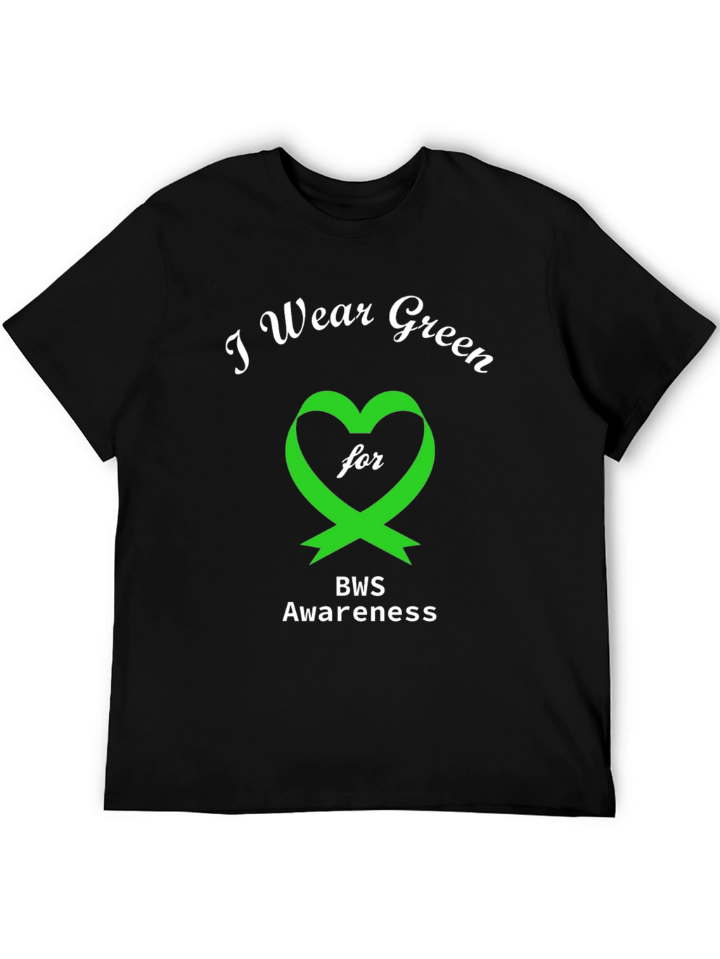 BWS Awareness T-Shirt - Green Heart Ribbon