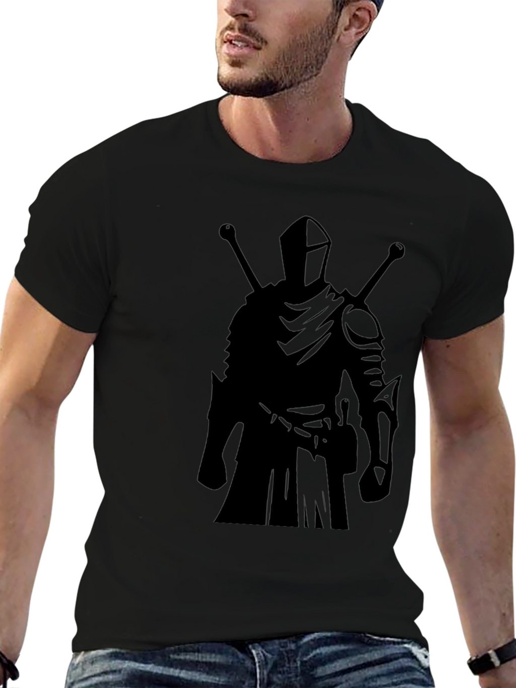 Knight Graphic Black T-Shirt