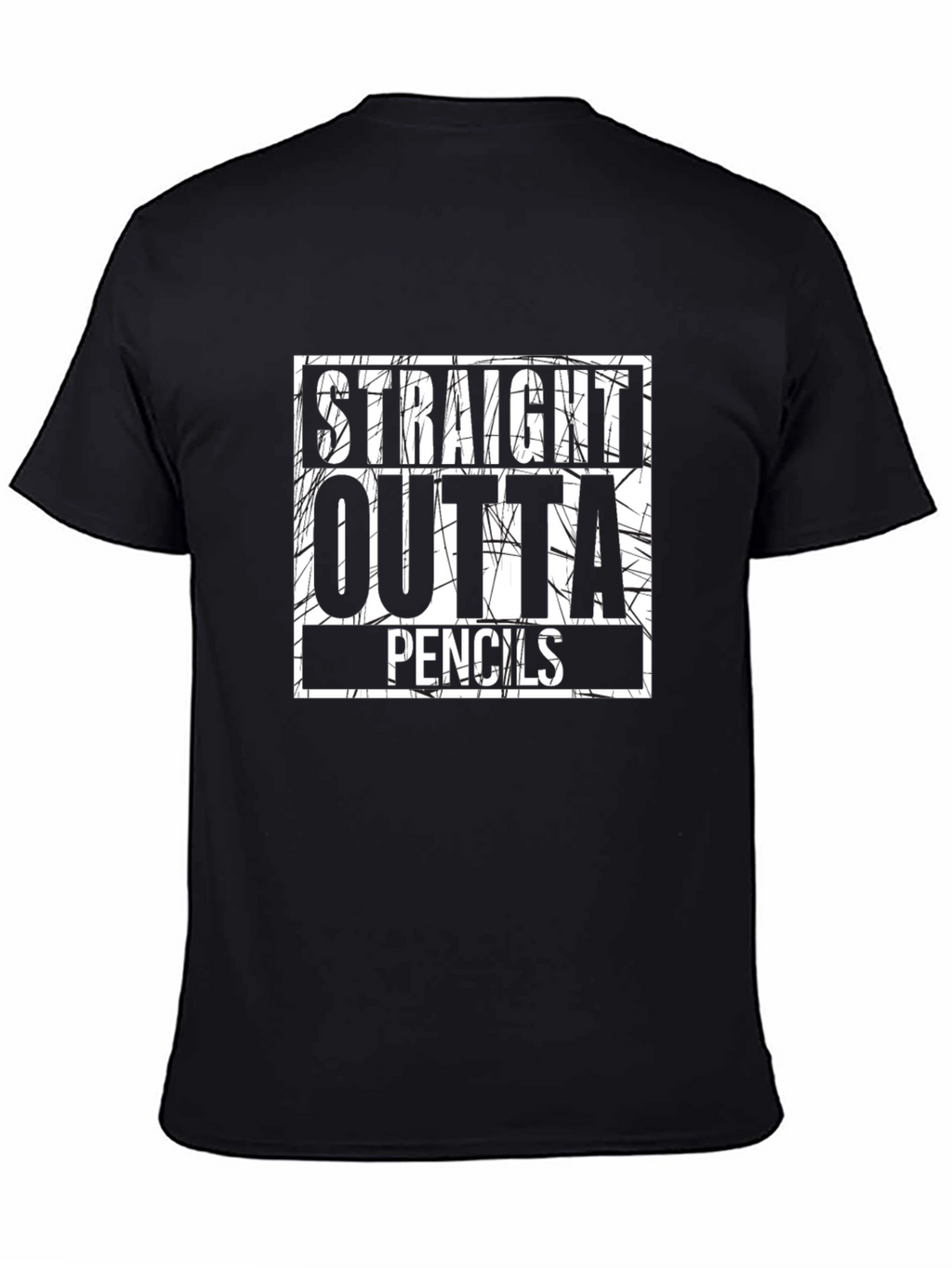 Straight Outta Pencils Graphic T-Shirt