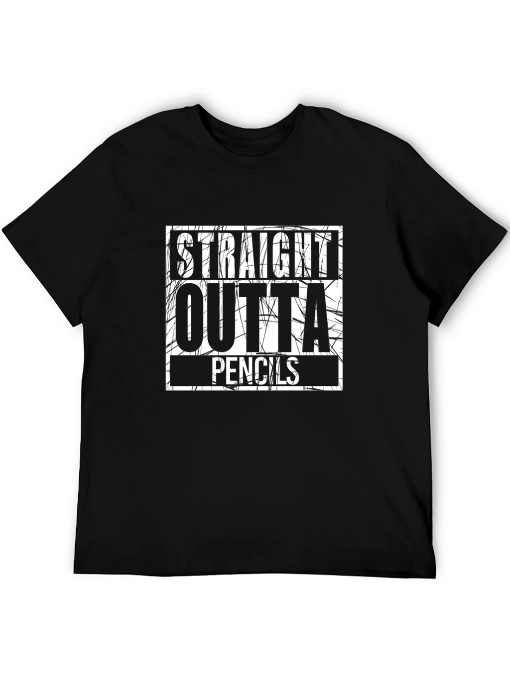Straight Outta Pencils Graphic T-Shirt