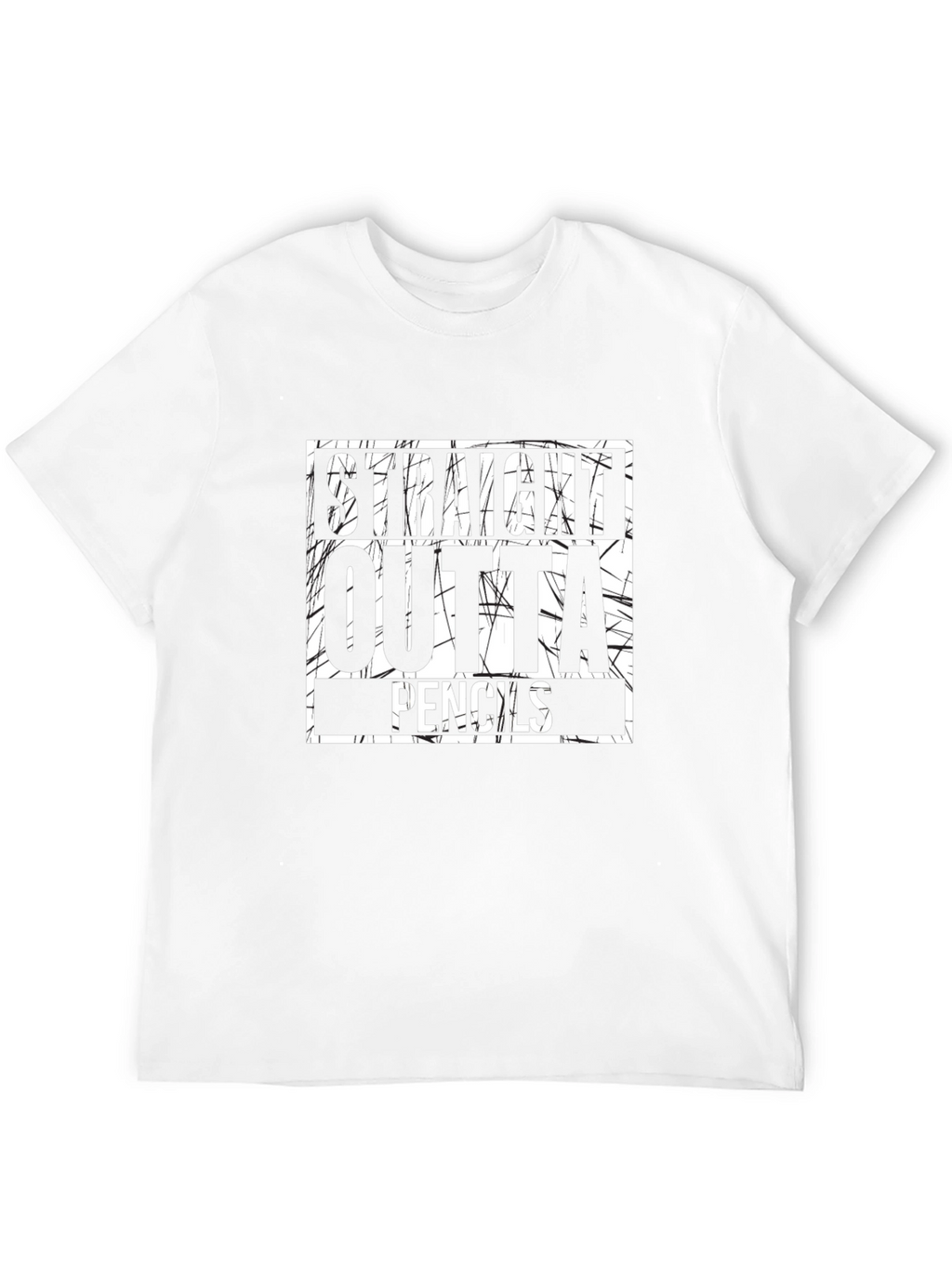 Straight Outta Pencils Graphic T-Shirt