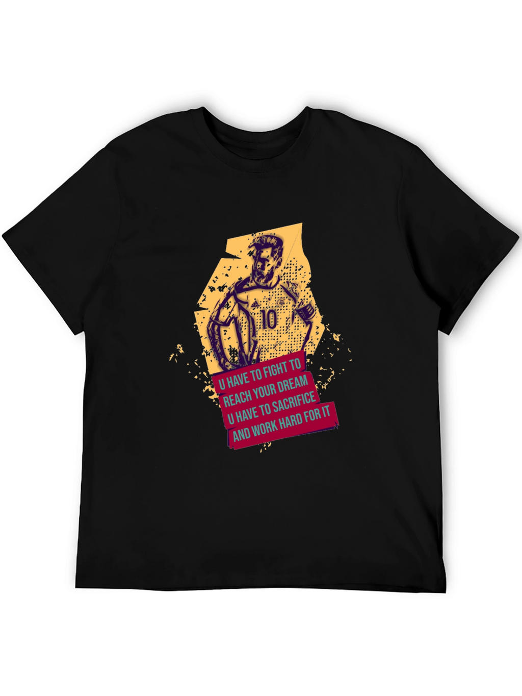 Motivational Soccer T-Shirt - Fight For Your Dream
