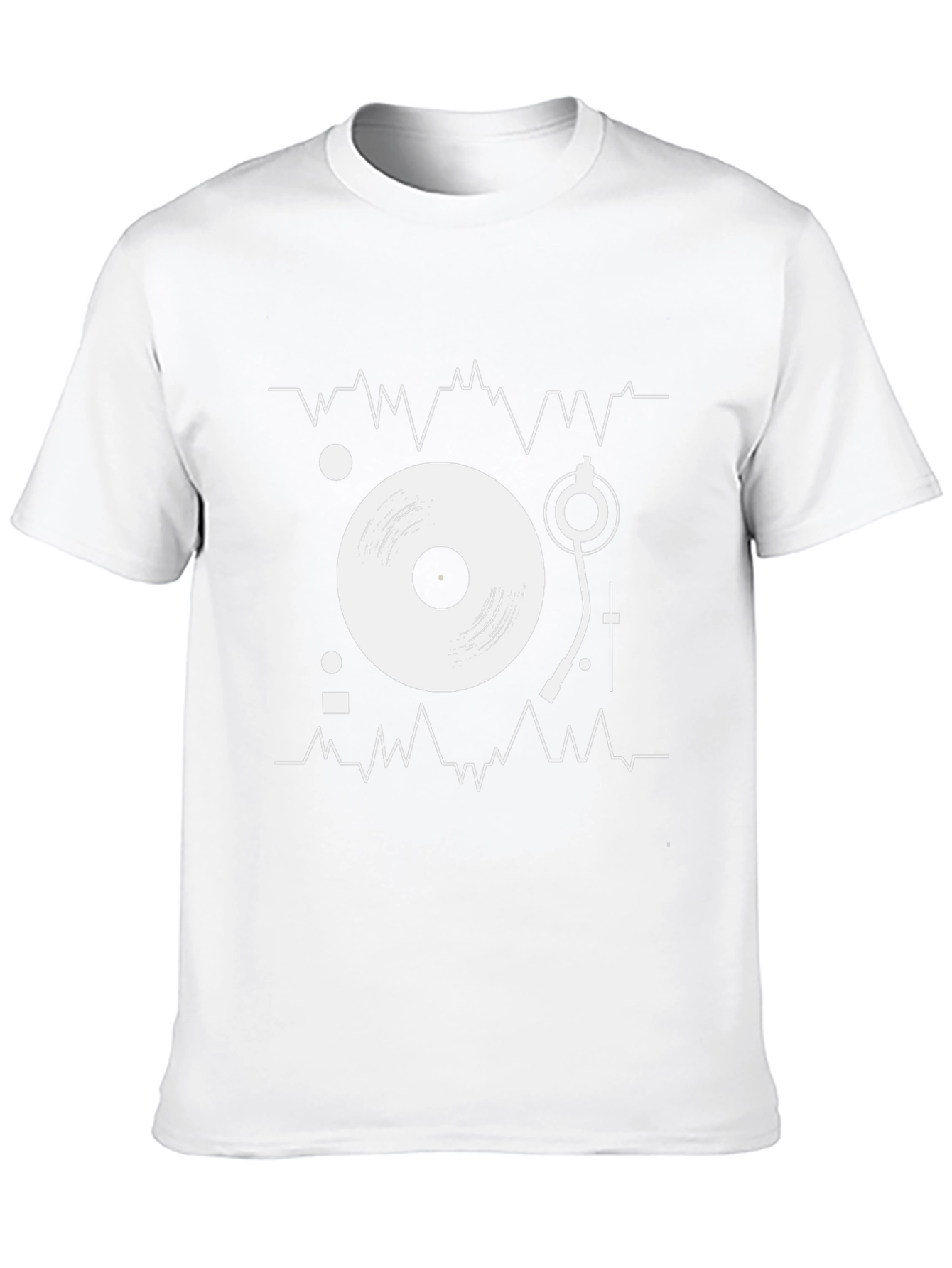 DJ Turntable Graphic Tee - Black