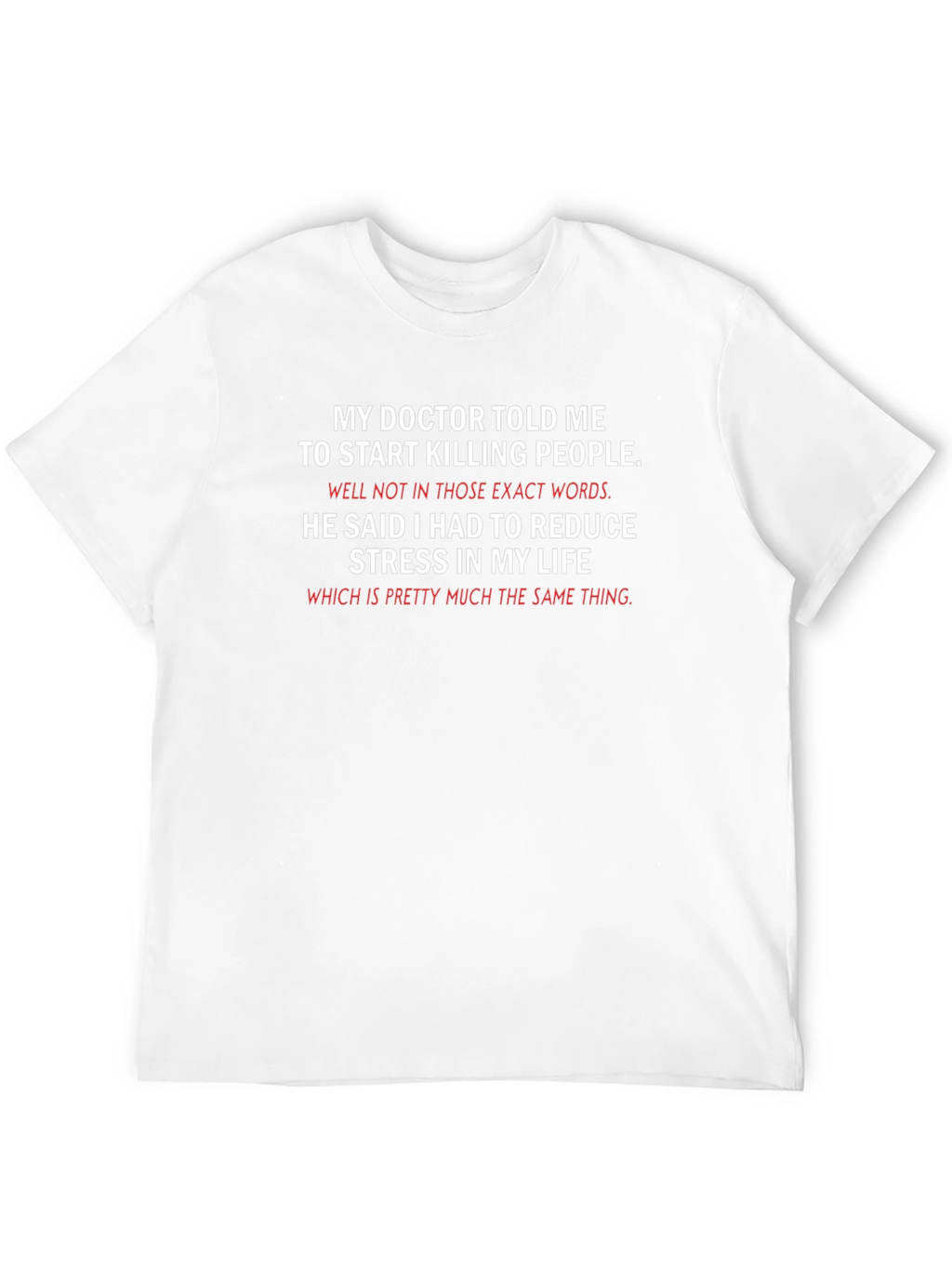 Funny Killing People Stress Relief T-Shirt