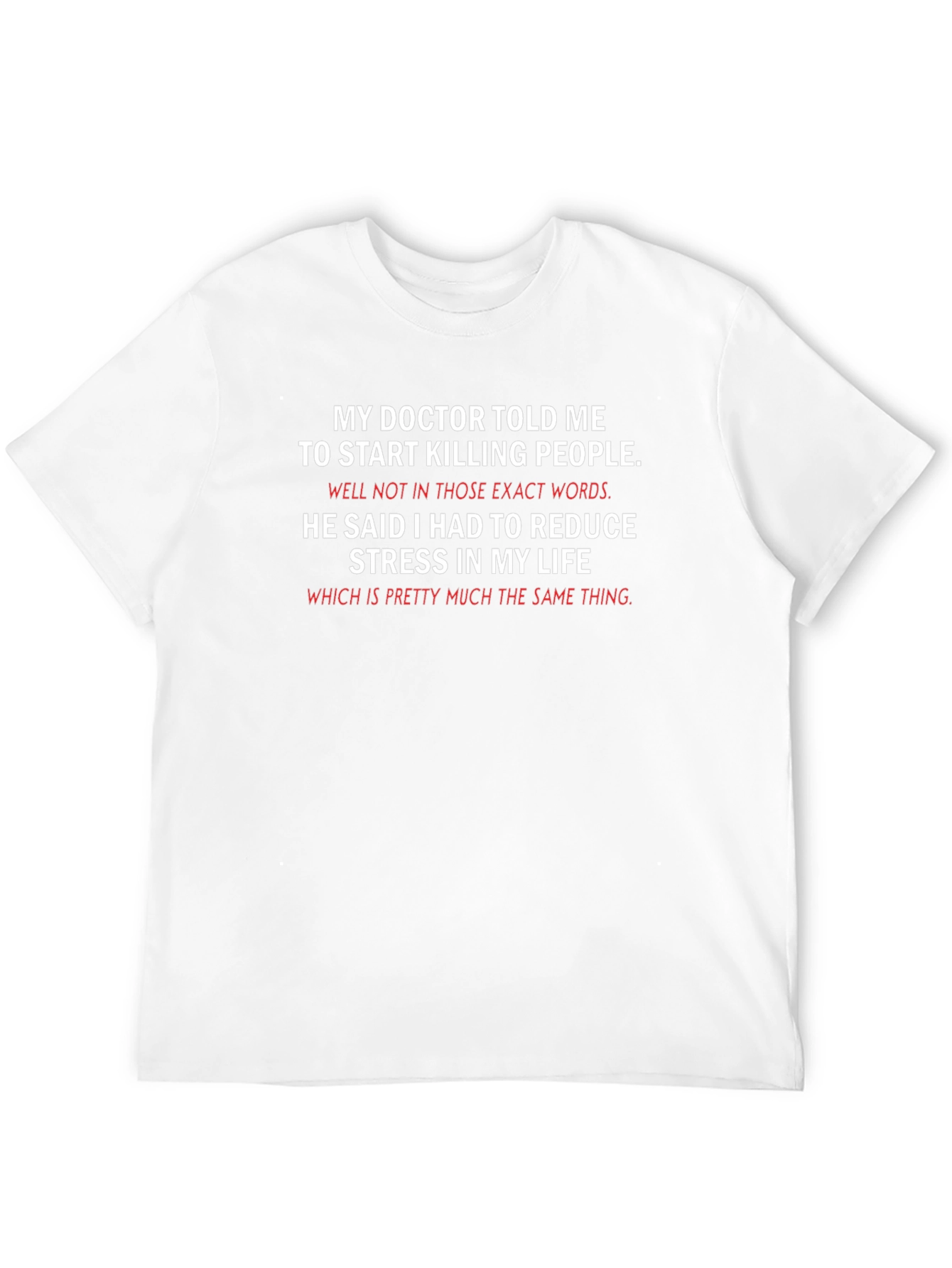 Funny Killing People Stress Relief T-Shirt