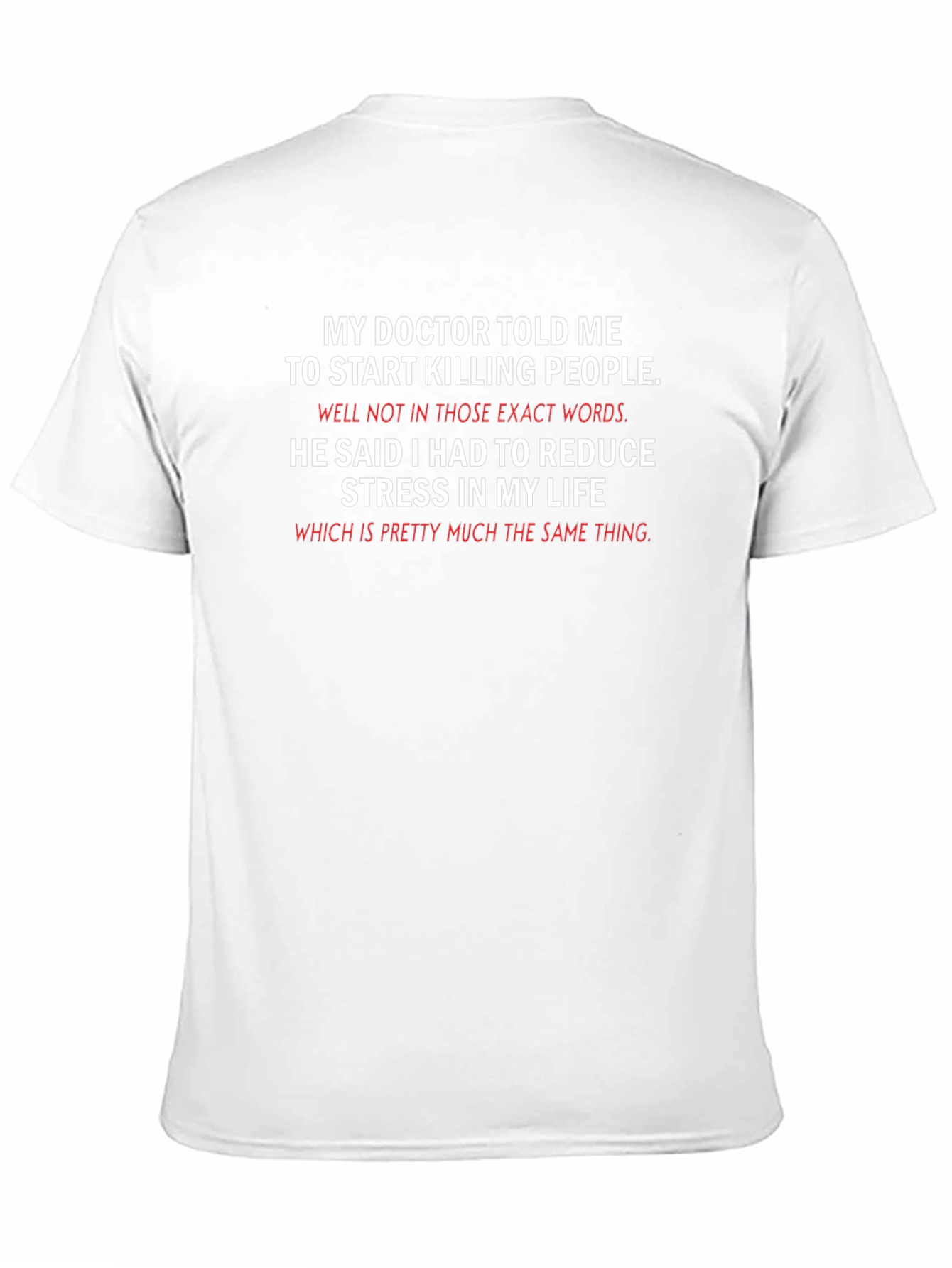 Funny Killing People Stress Relief T-Shirt