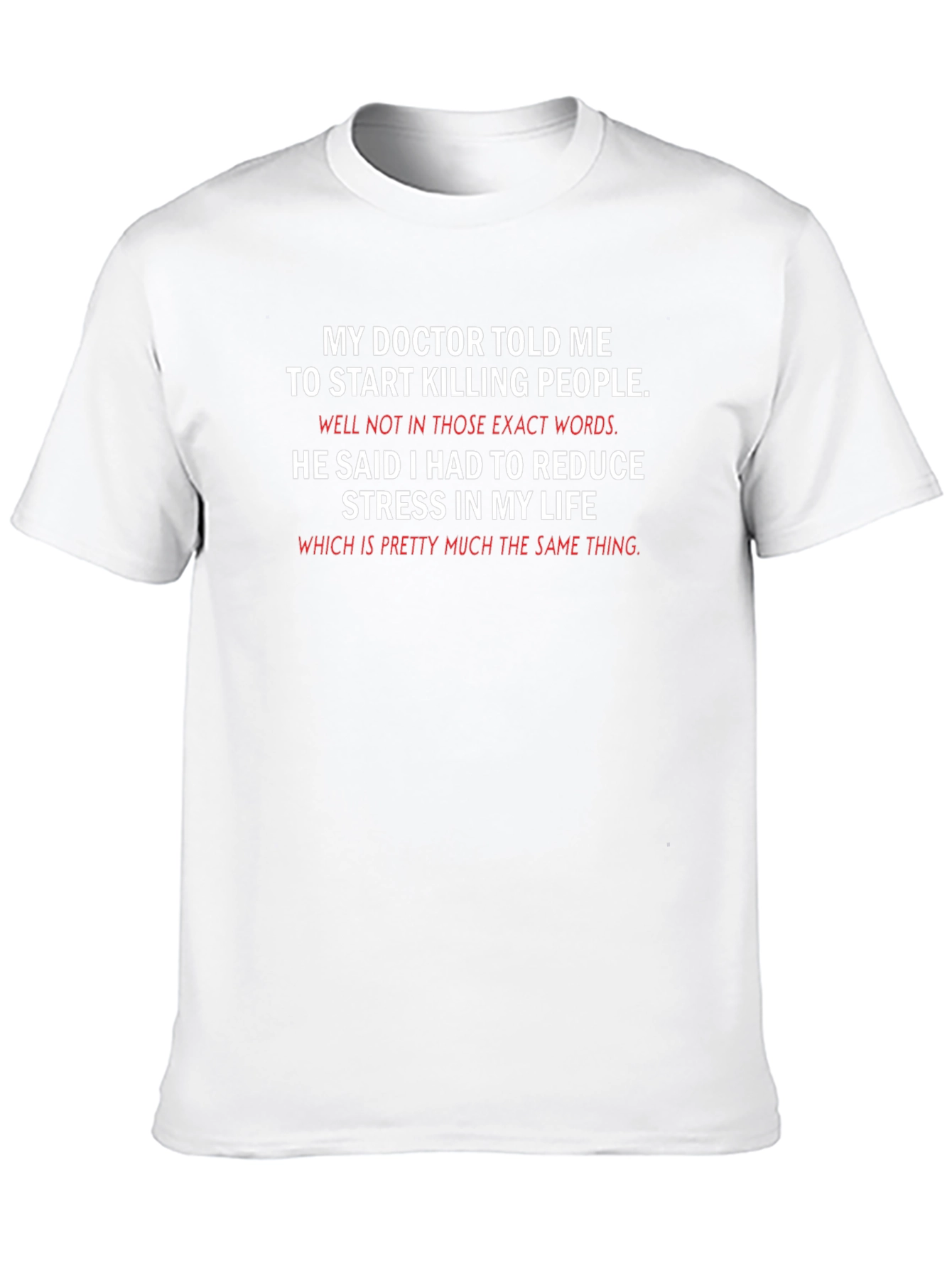 Funny Killing People Stress Relief T-Shirt