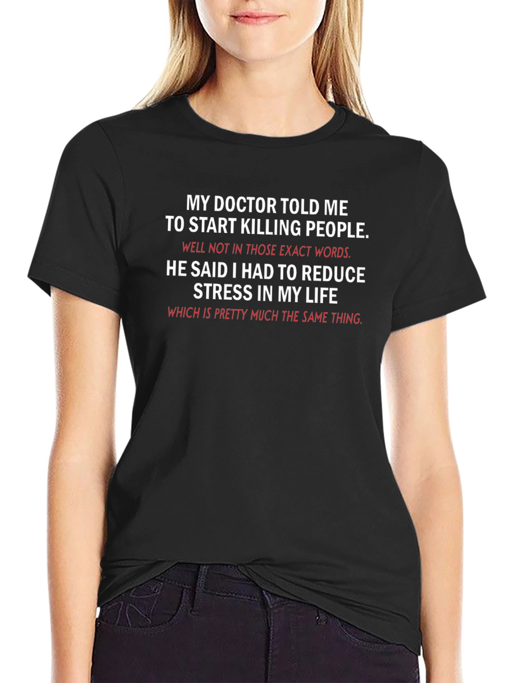 Funny Killing People Stress Relief T-Shirt