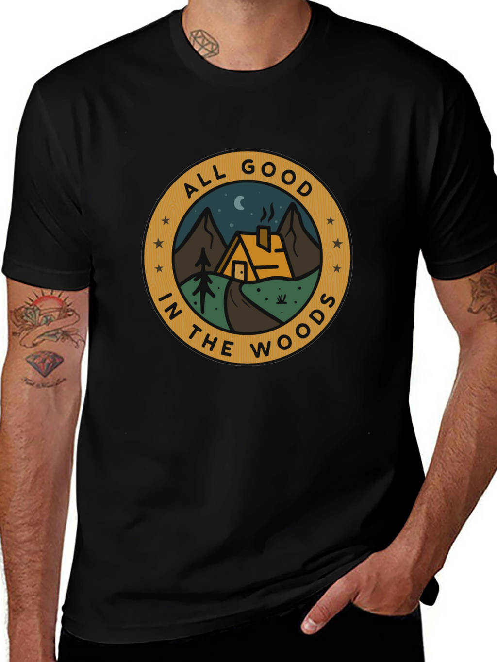 All Good In The Woods Graphic T-Shirt
