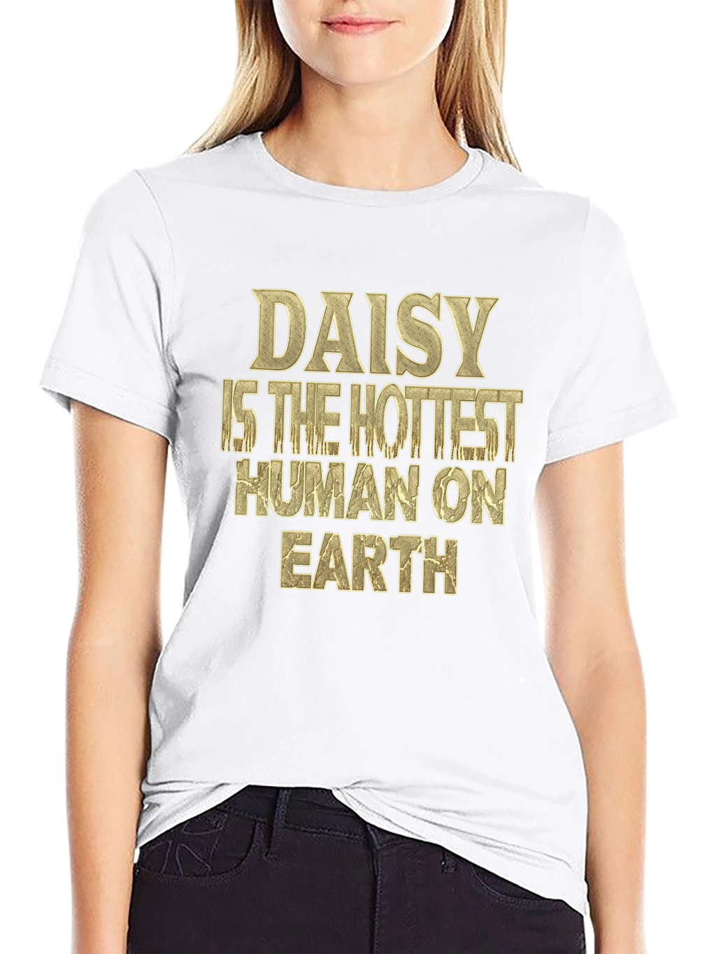 Daisy Hottest Human T-Shirt - Black