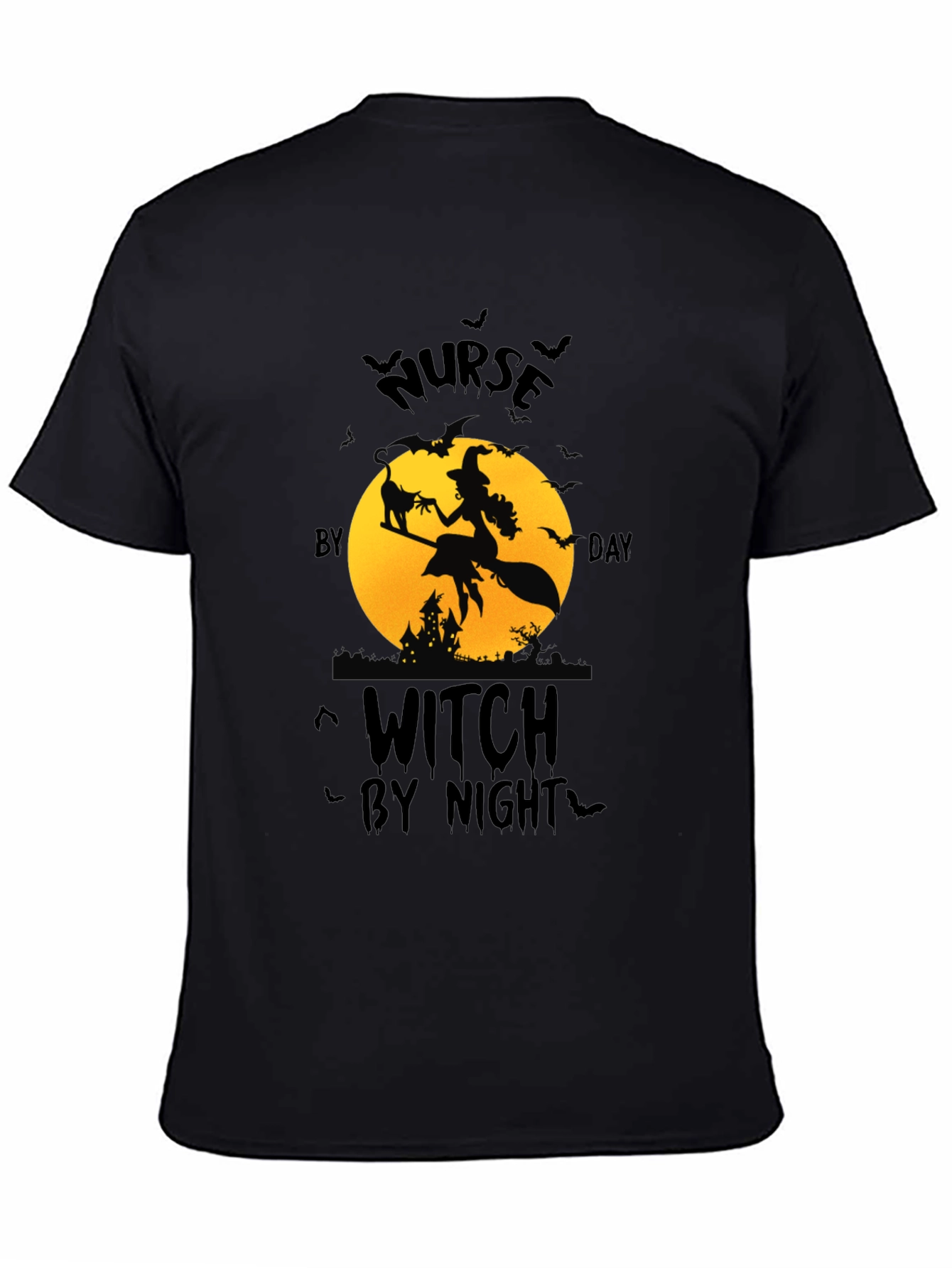 Nurse by Day Witch by Night Halloween T-Shirt