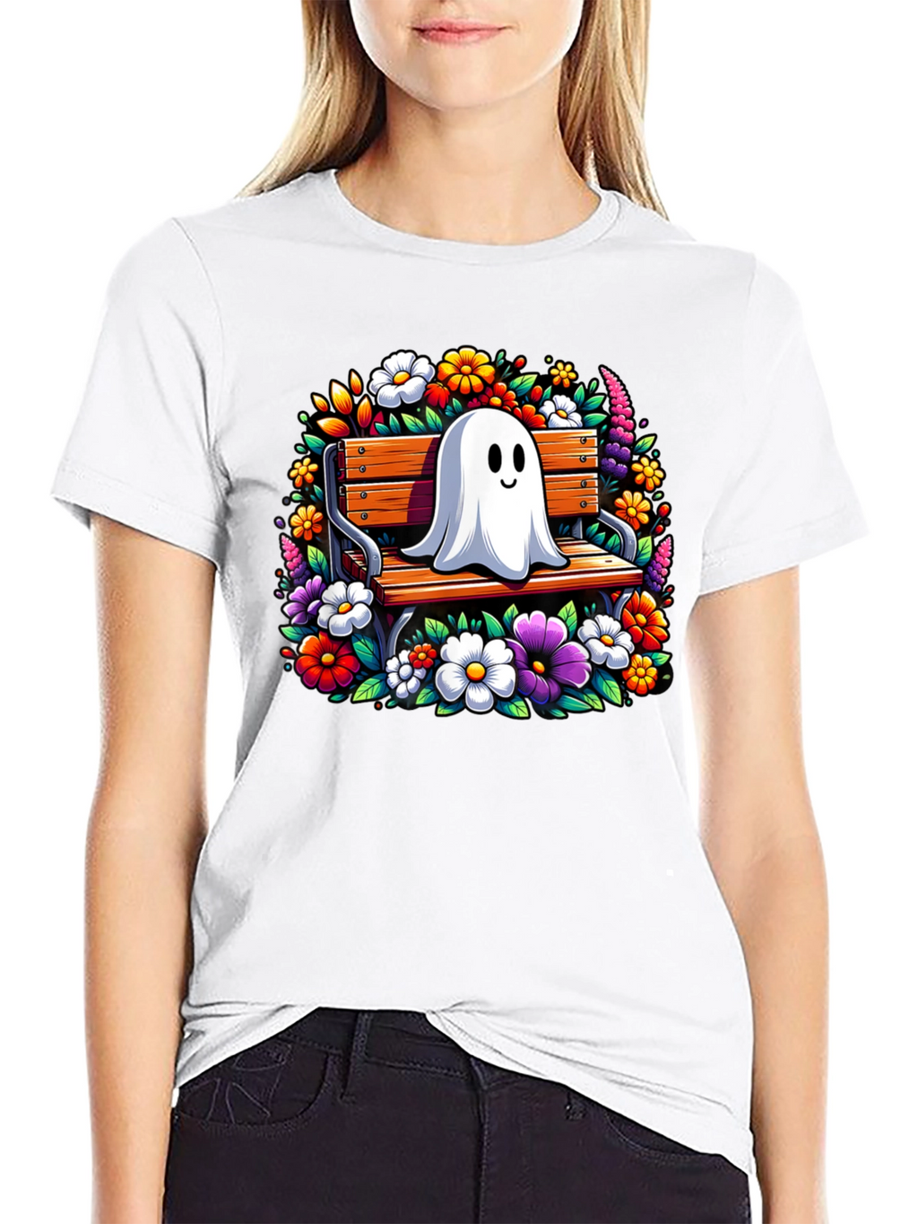 Ghost on Bench Graphic Tee