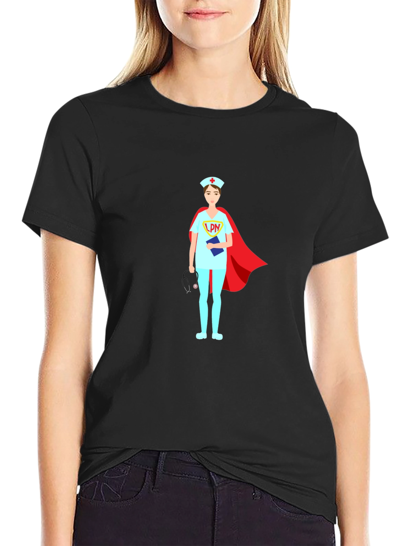 Nurse Superhero T-Shirt LPN Design