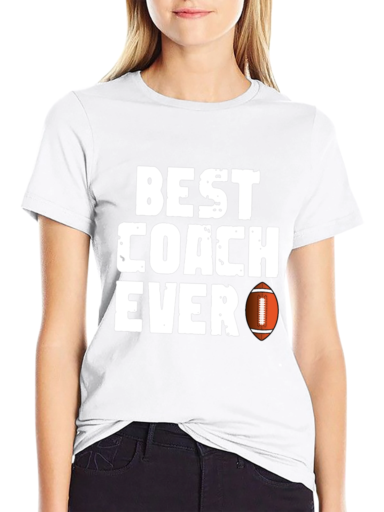 Best Coach Ever Football T-Shirt