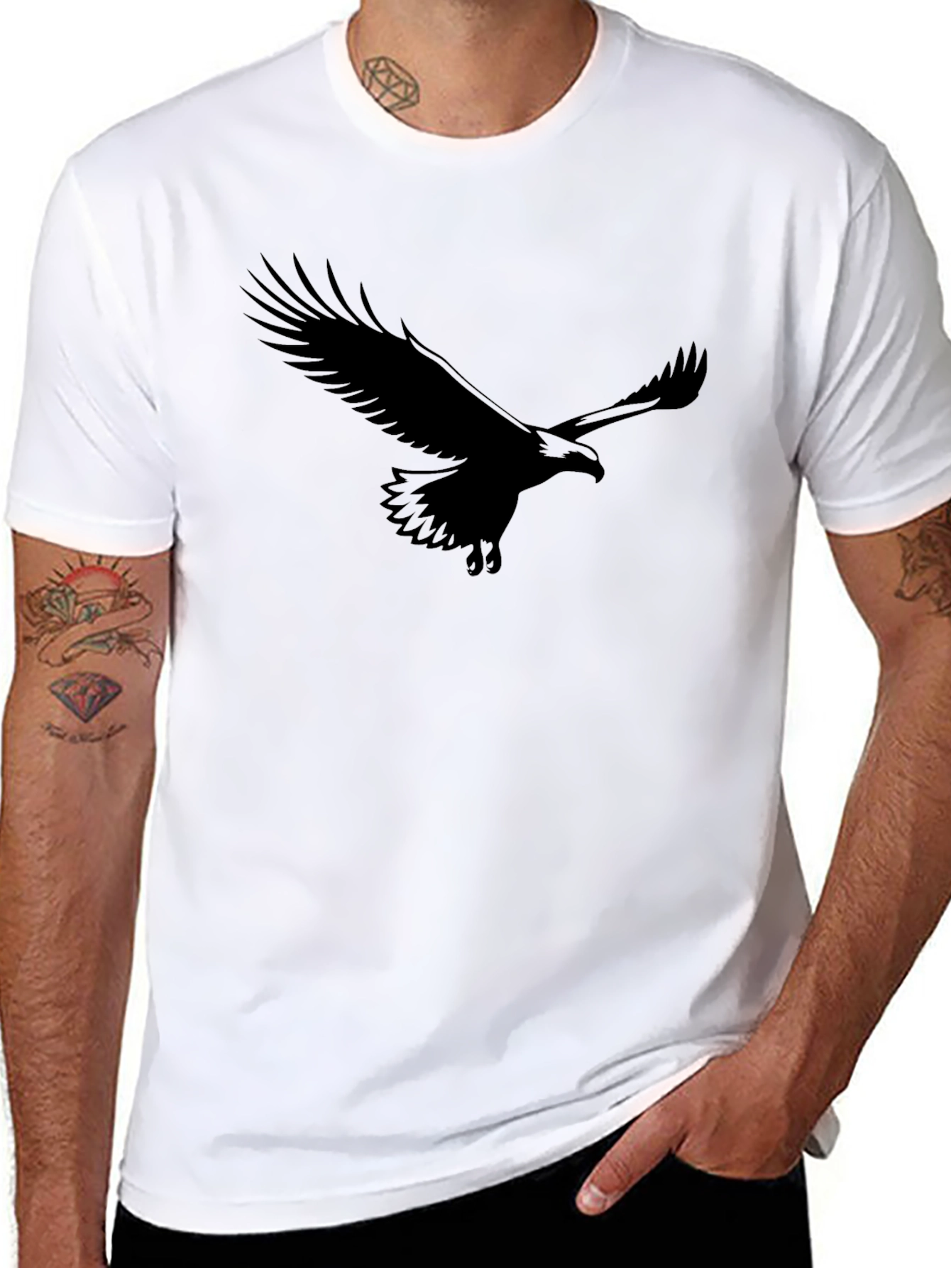 Black Eagle Graphic T-Shirt - Mens