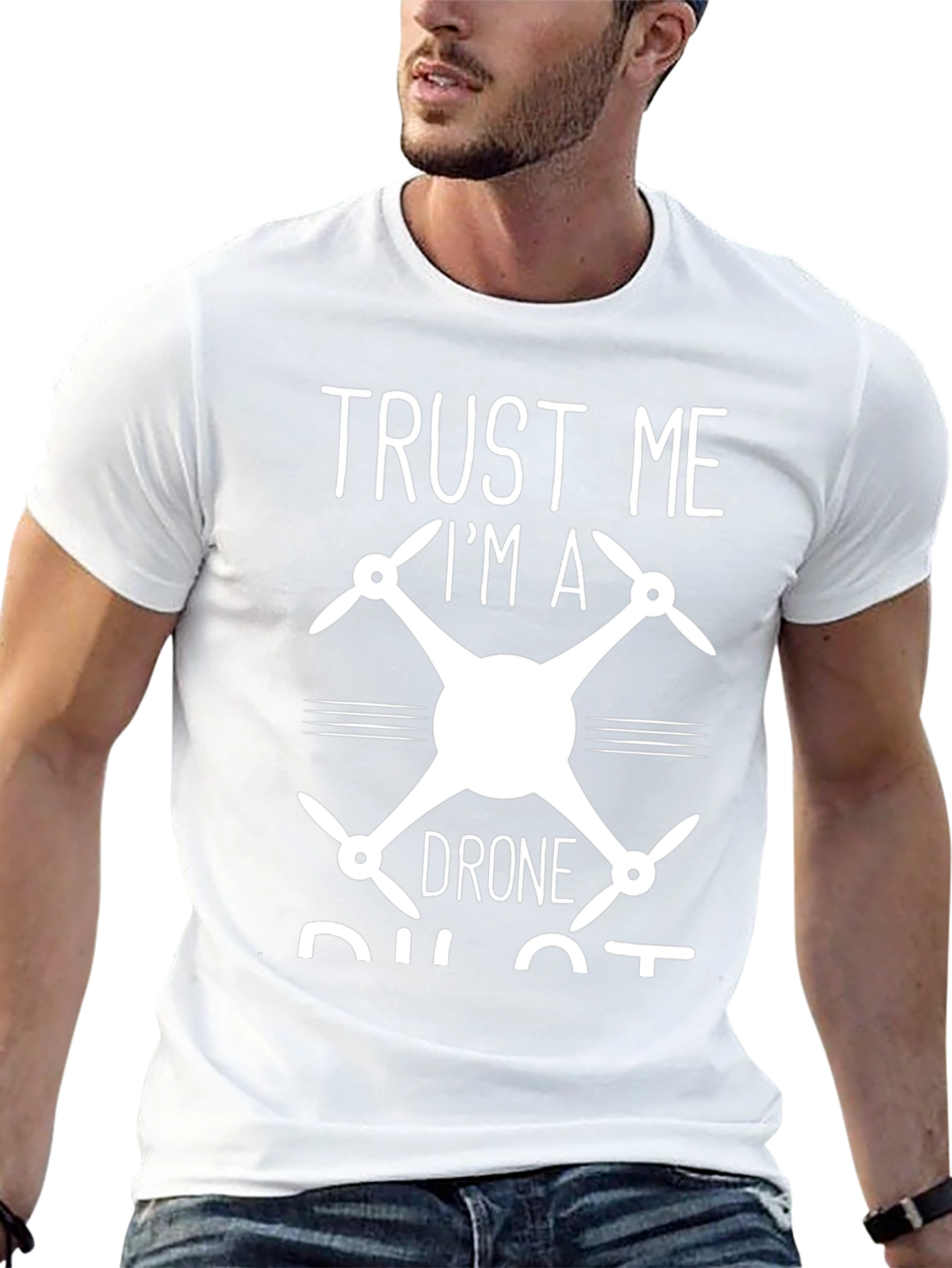 Trust Me Im a Drone Pilot Black T-Shirt