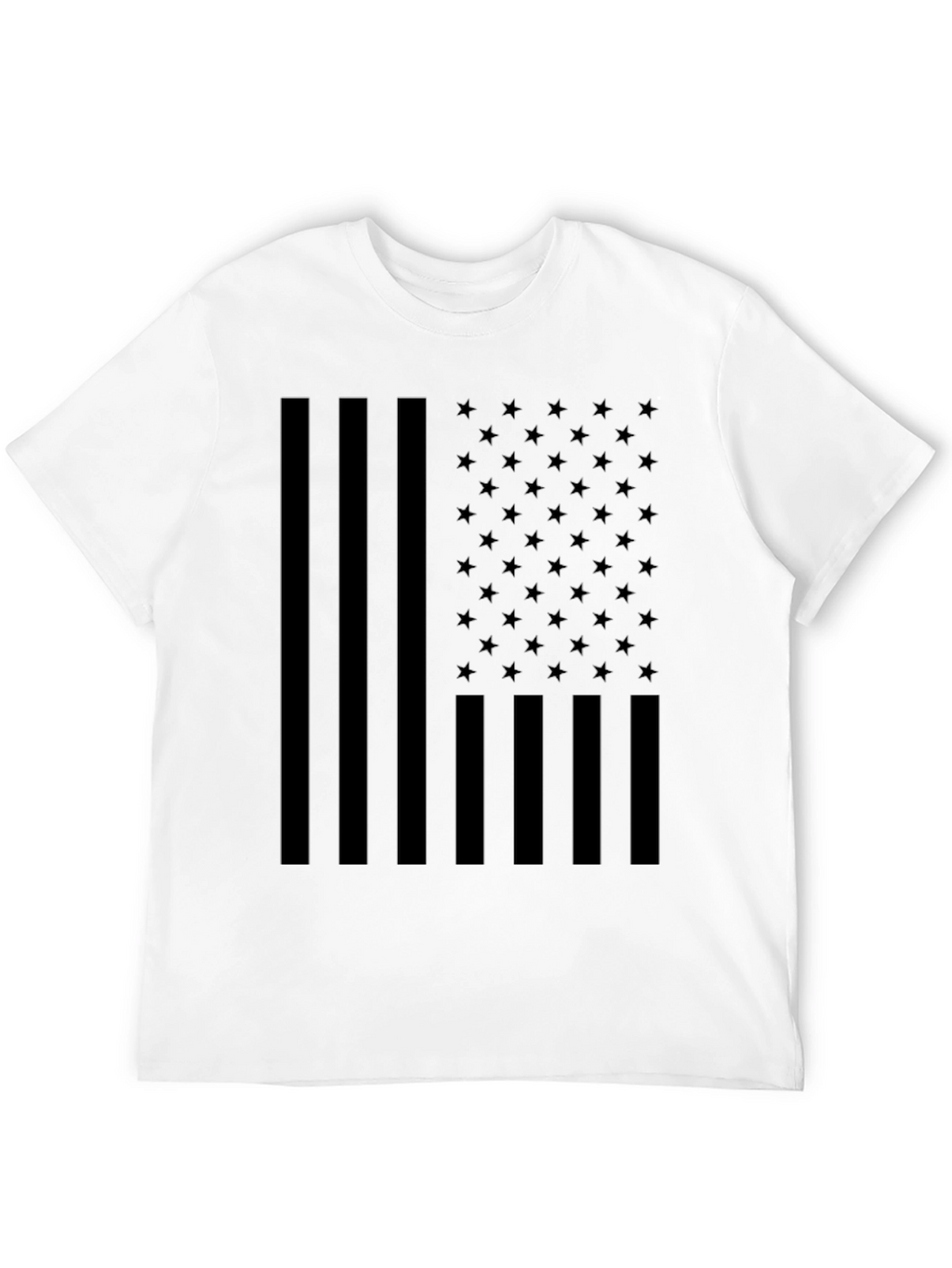 American Flag Blackout T-Shirt - Patriotic Style