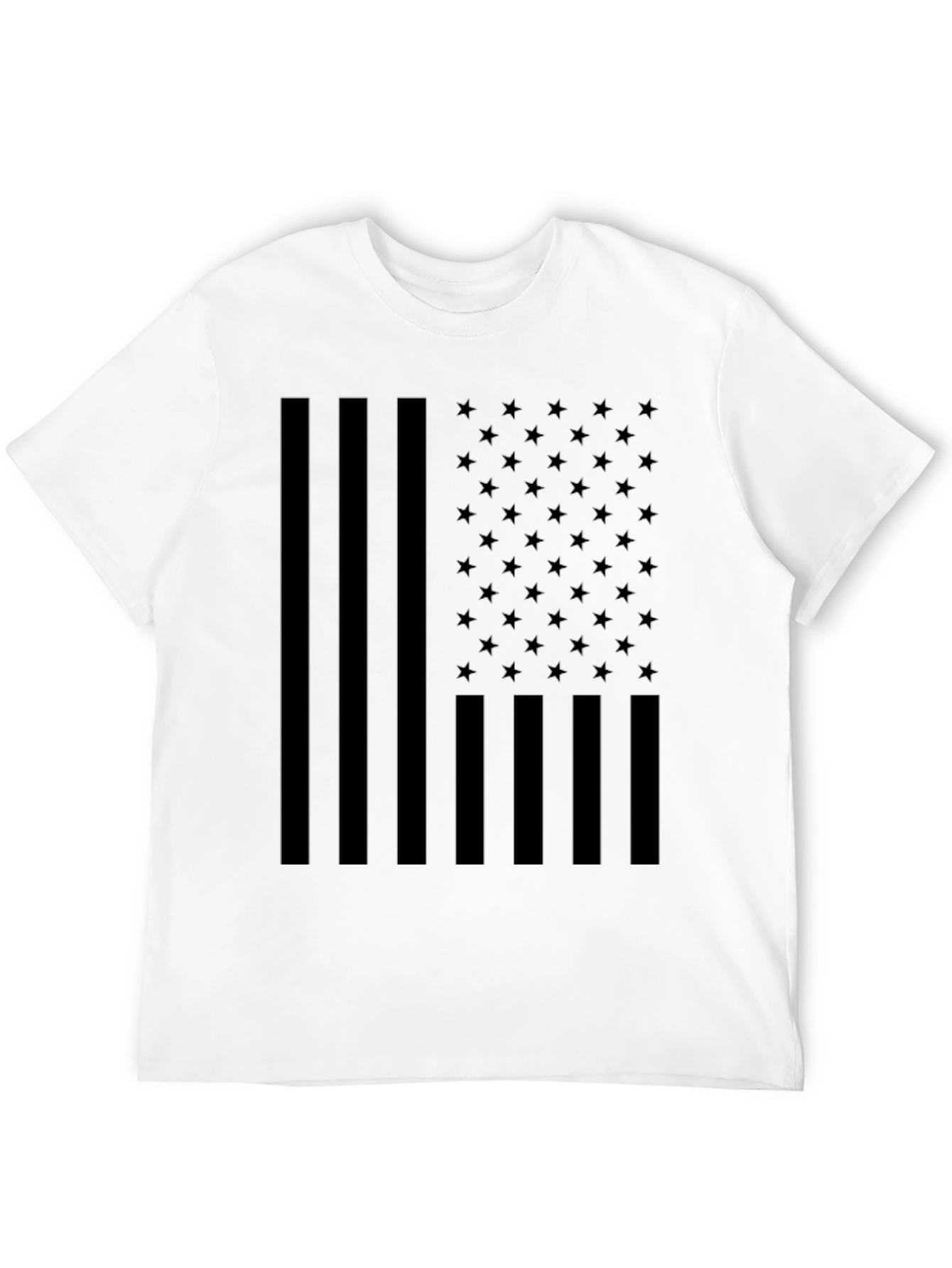 American Flag Blackout T-Shirt - Patriotic Style