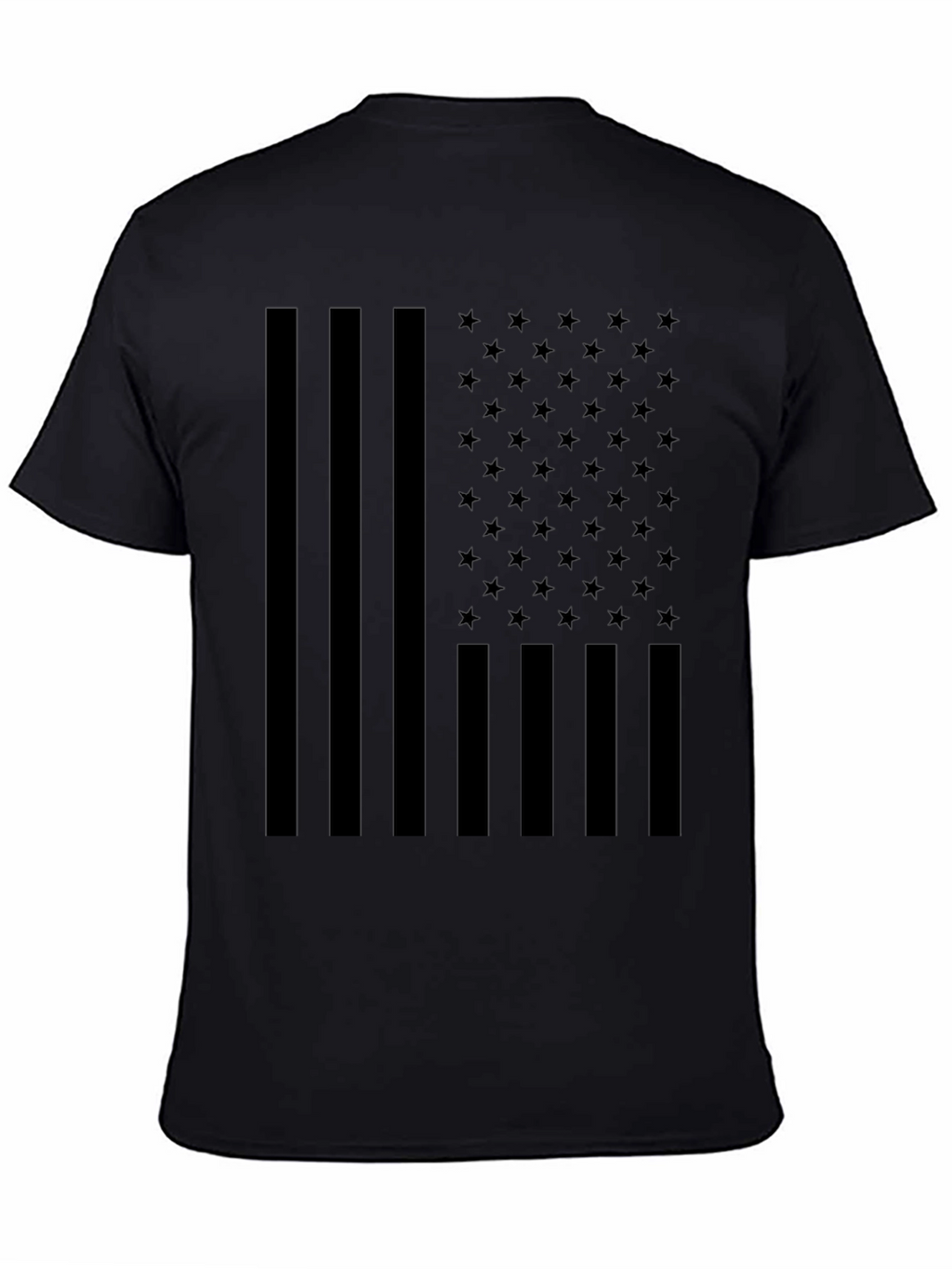 American Flag Blackout T-Shirt - Patriotic Style