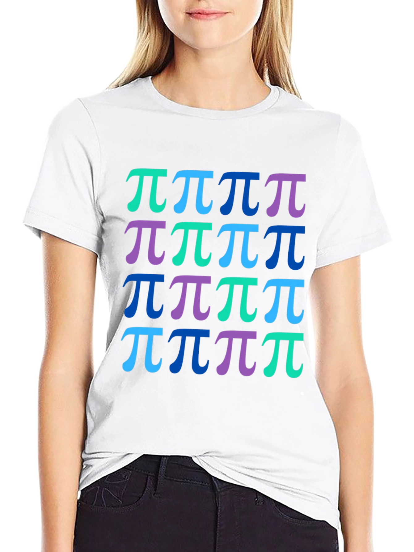Pi Symbol Pattern T-Shirt