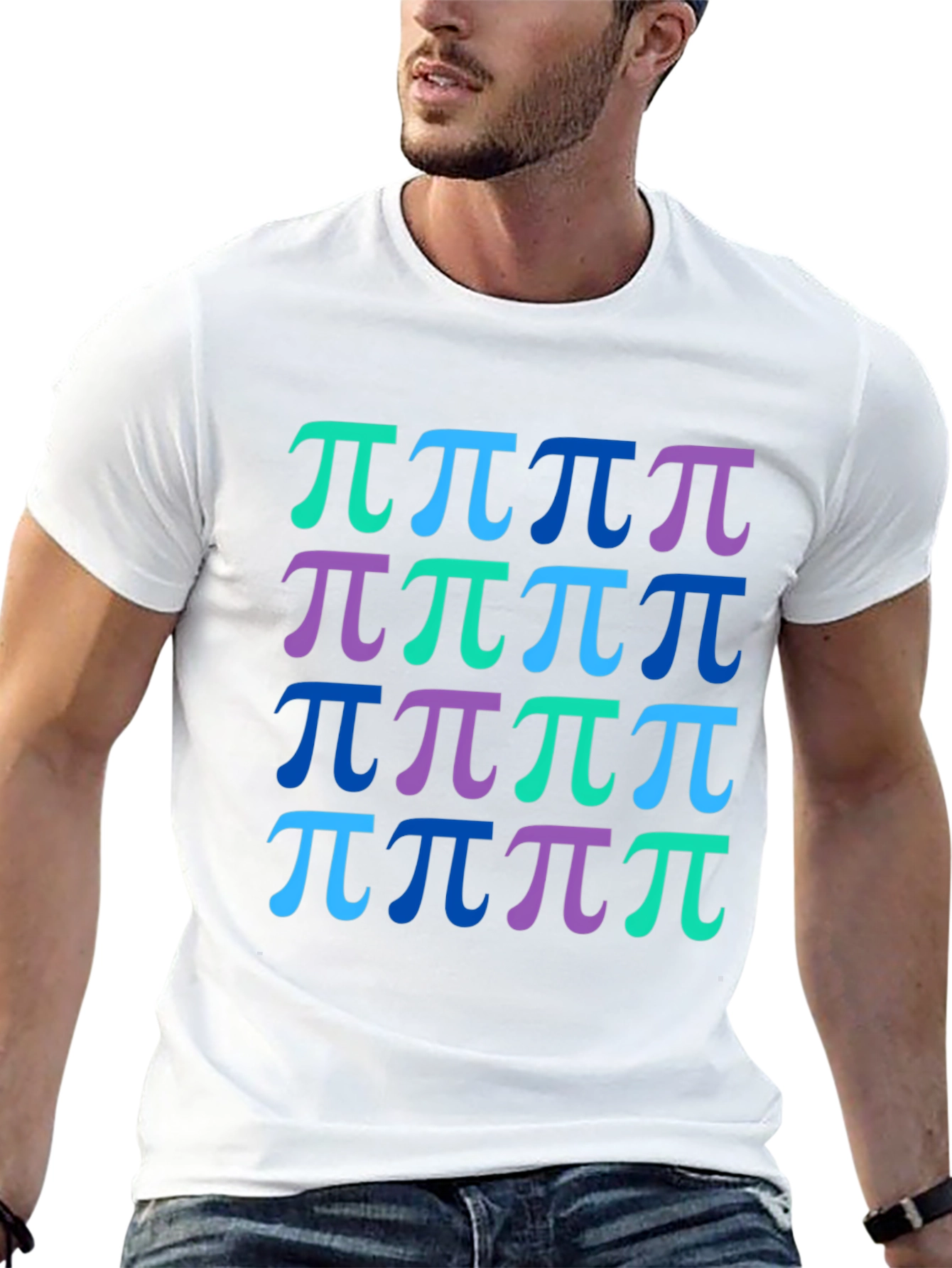Pi Symbol Pattern T-Shirt