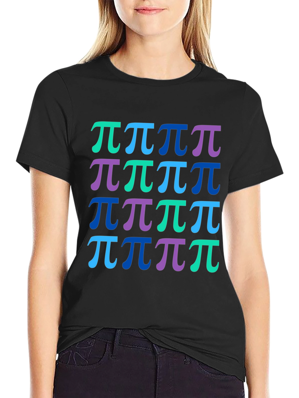 Pi Symbol Pattern T-Shirt