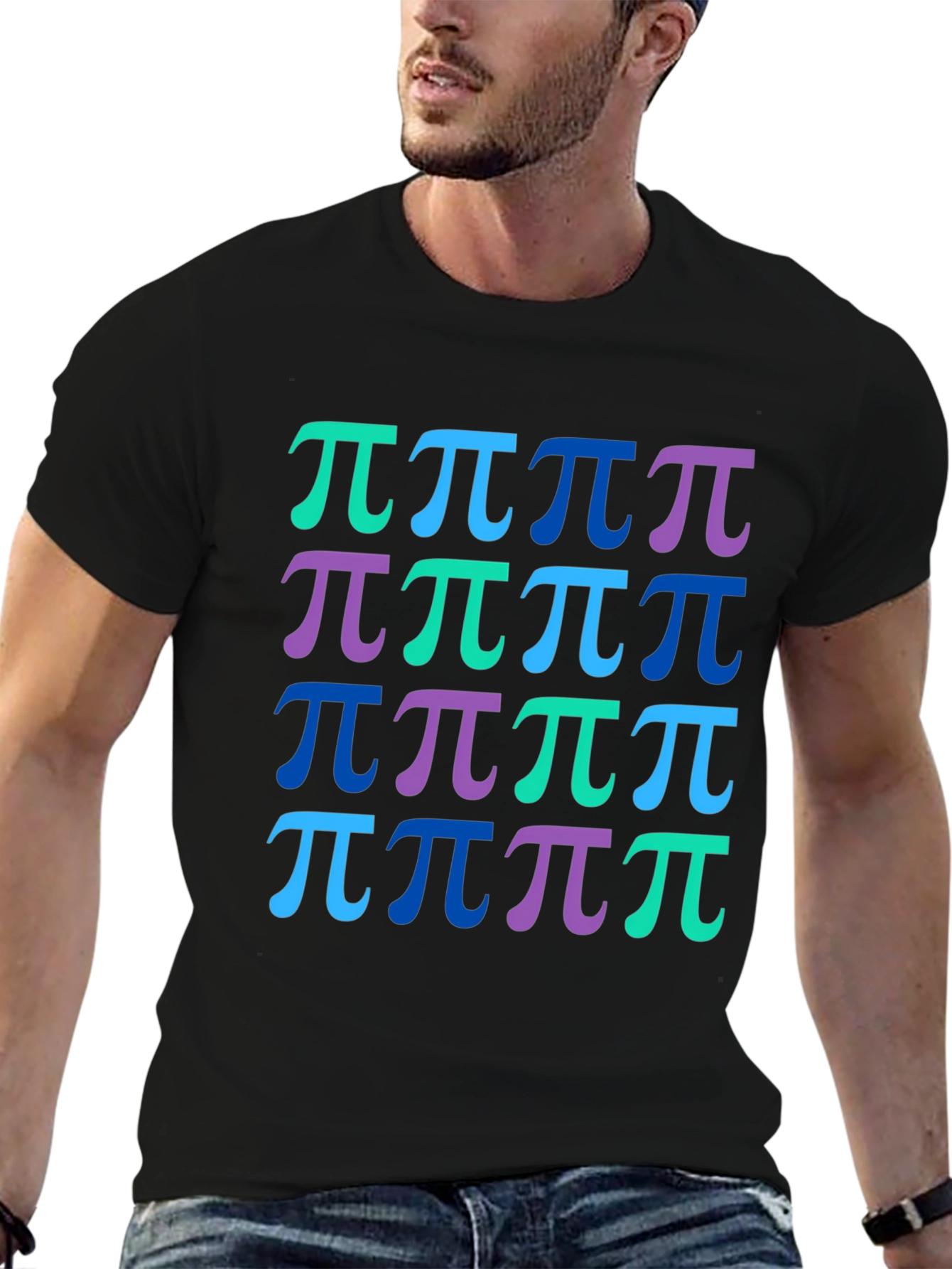 Pi Symbol Pattern T-Shirt