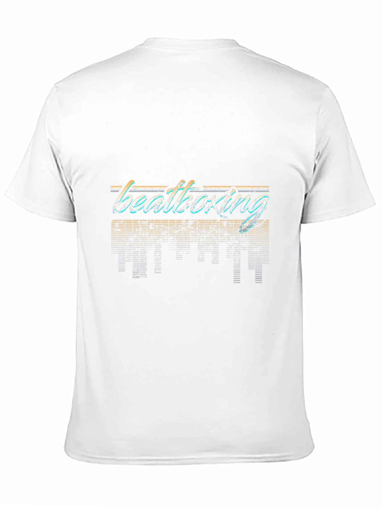 Retro Beatboxing Graphic Tee - Black Casual T-Shirt