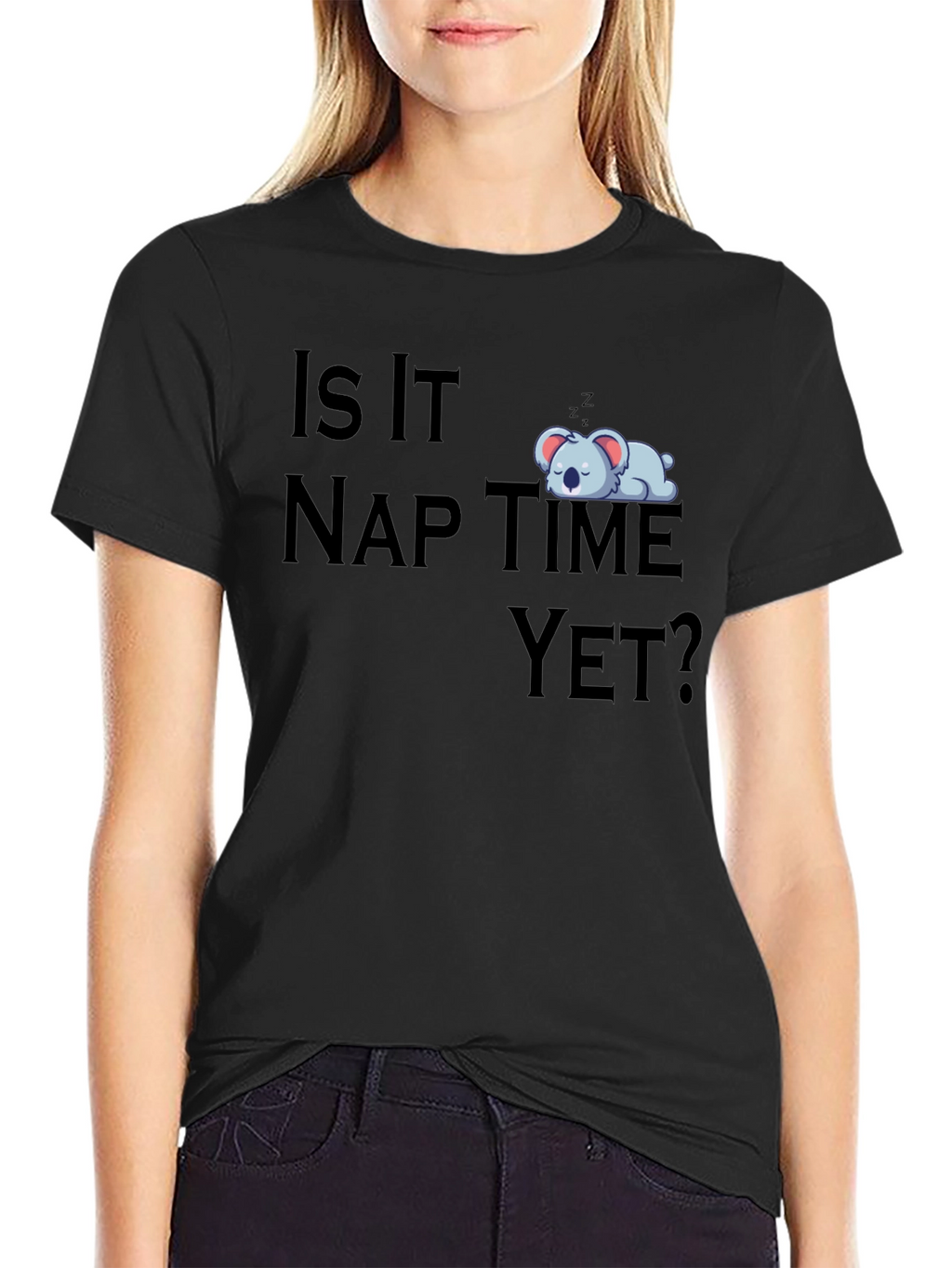 Nap Time Koala Bear Graphic T-Shirt