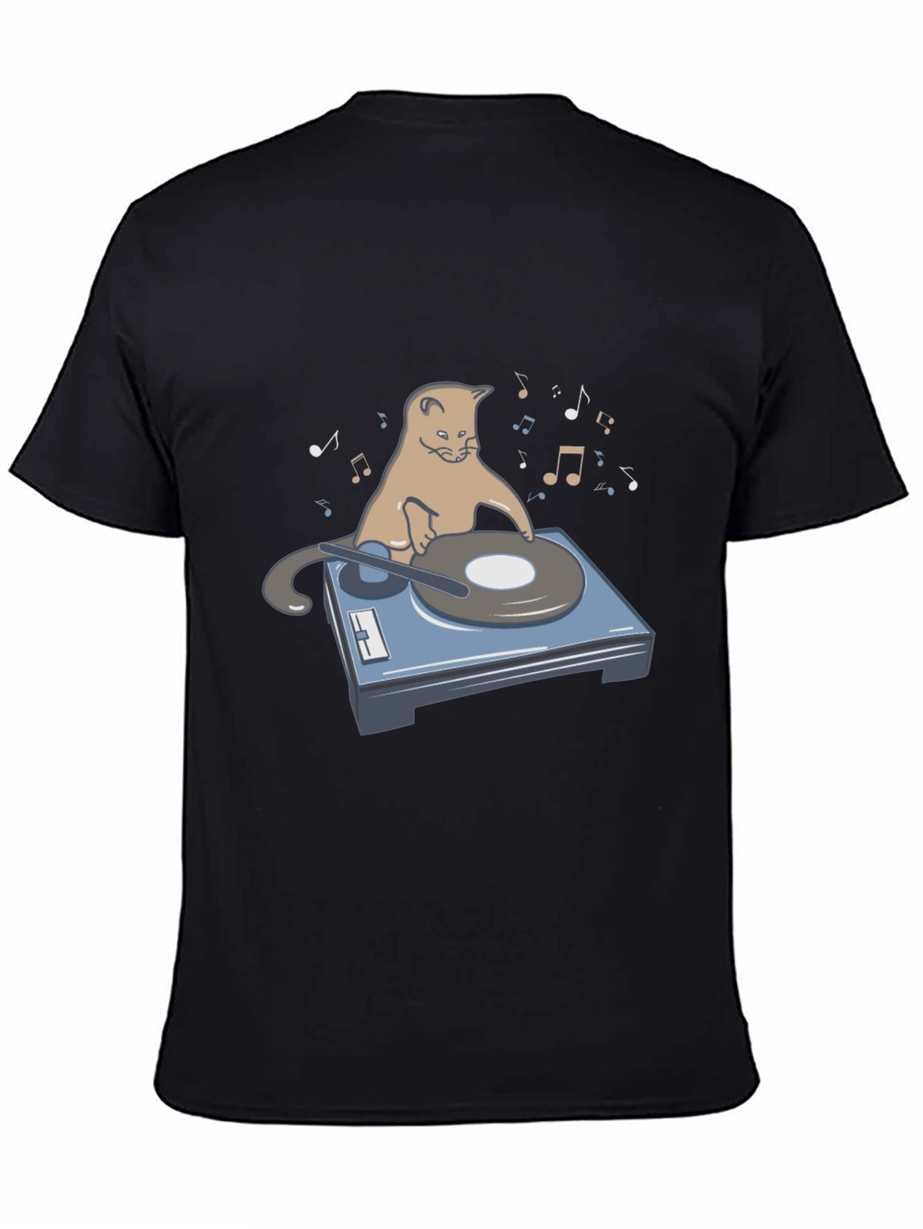 DJ Cat Graphic T-Shirt - Music Lover Tee