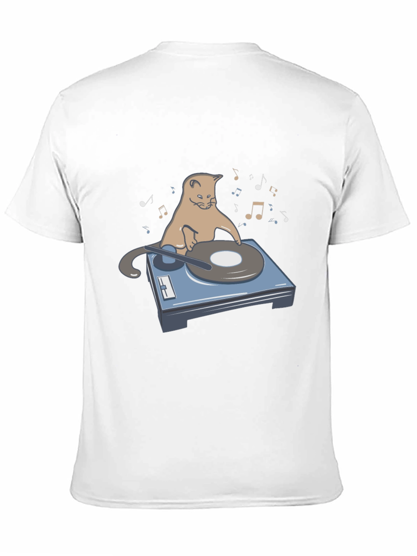 DJ Cat Graphic T-Shirt - Music Lover Tee