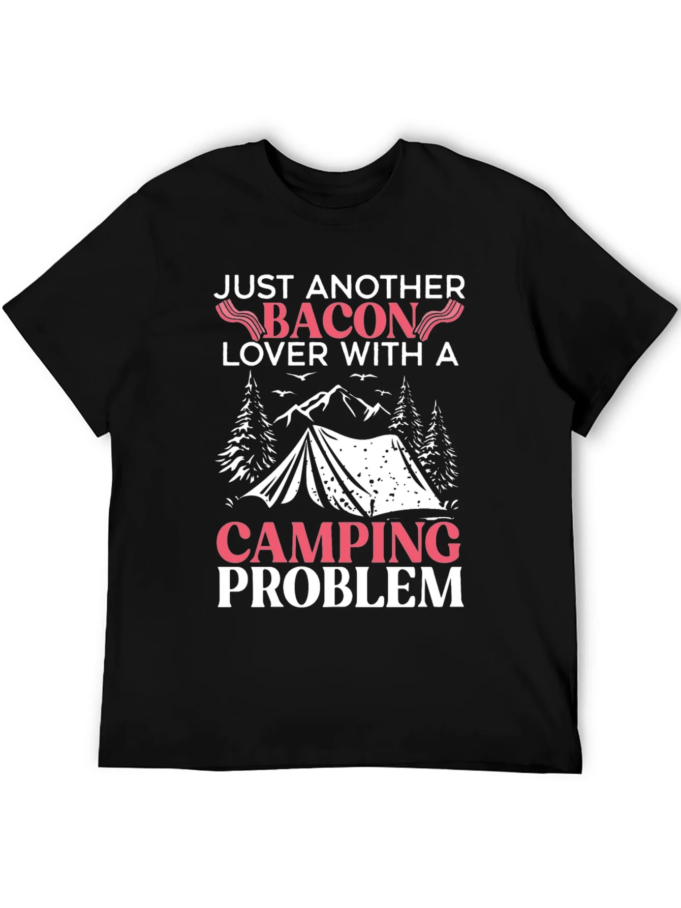 Bacon & Camping Lover T-Shirt - Funny Graphic Tee