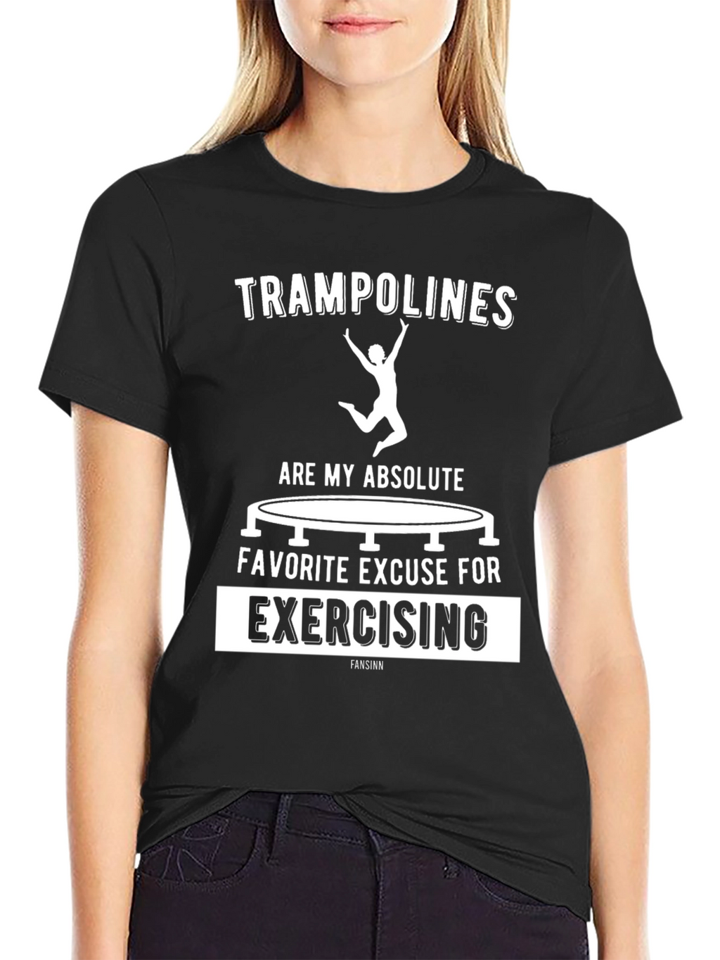 Trampoline Exercise T-Shirt Funny Graphic Tee