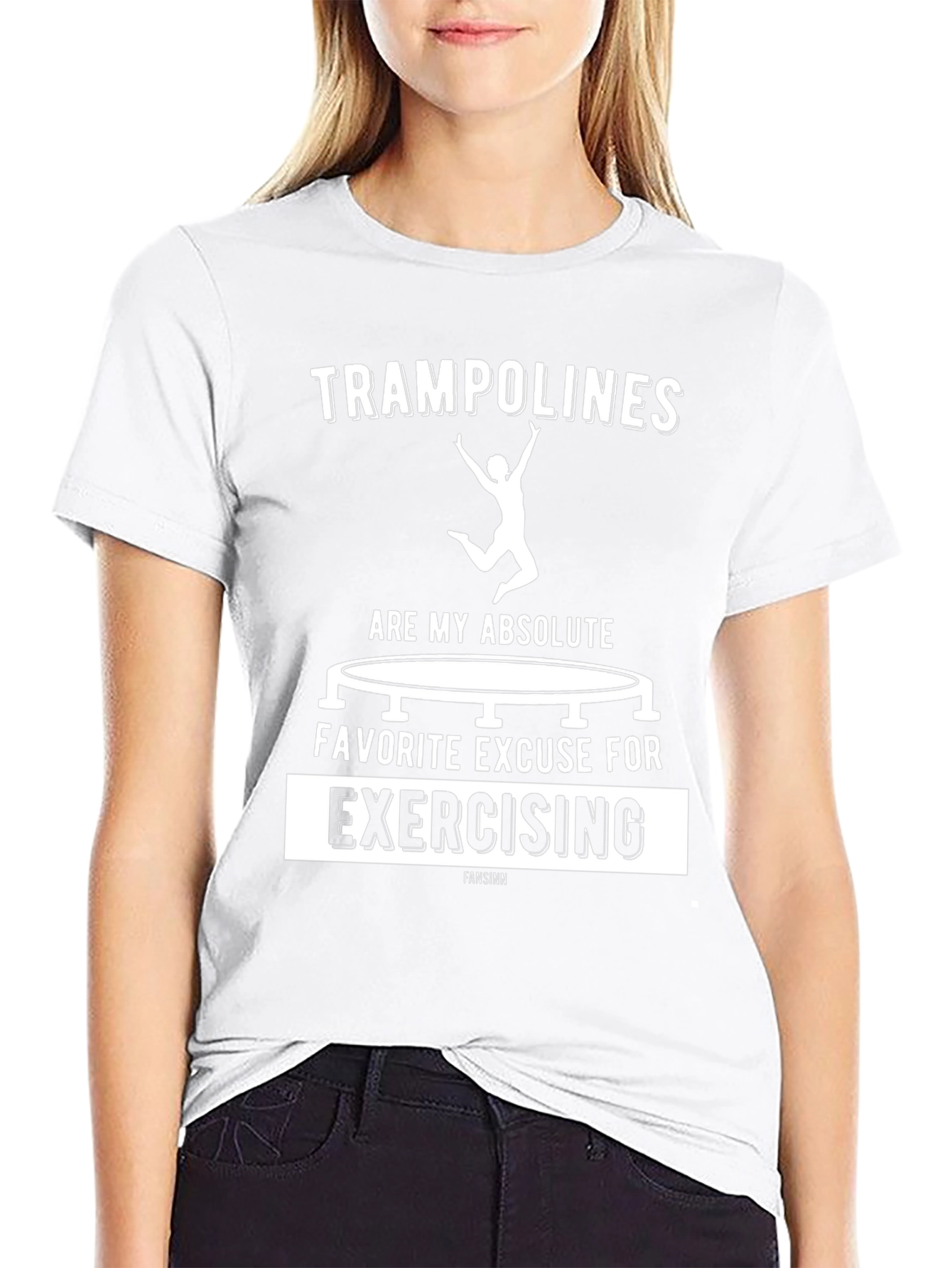 Trampoline Exercise T-Shirt Funny Graphic Tee