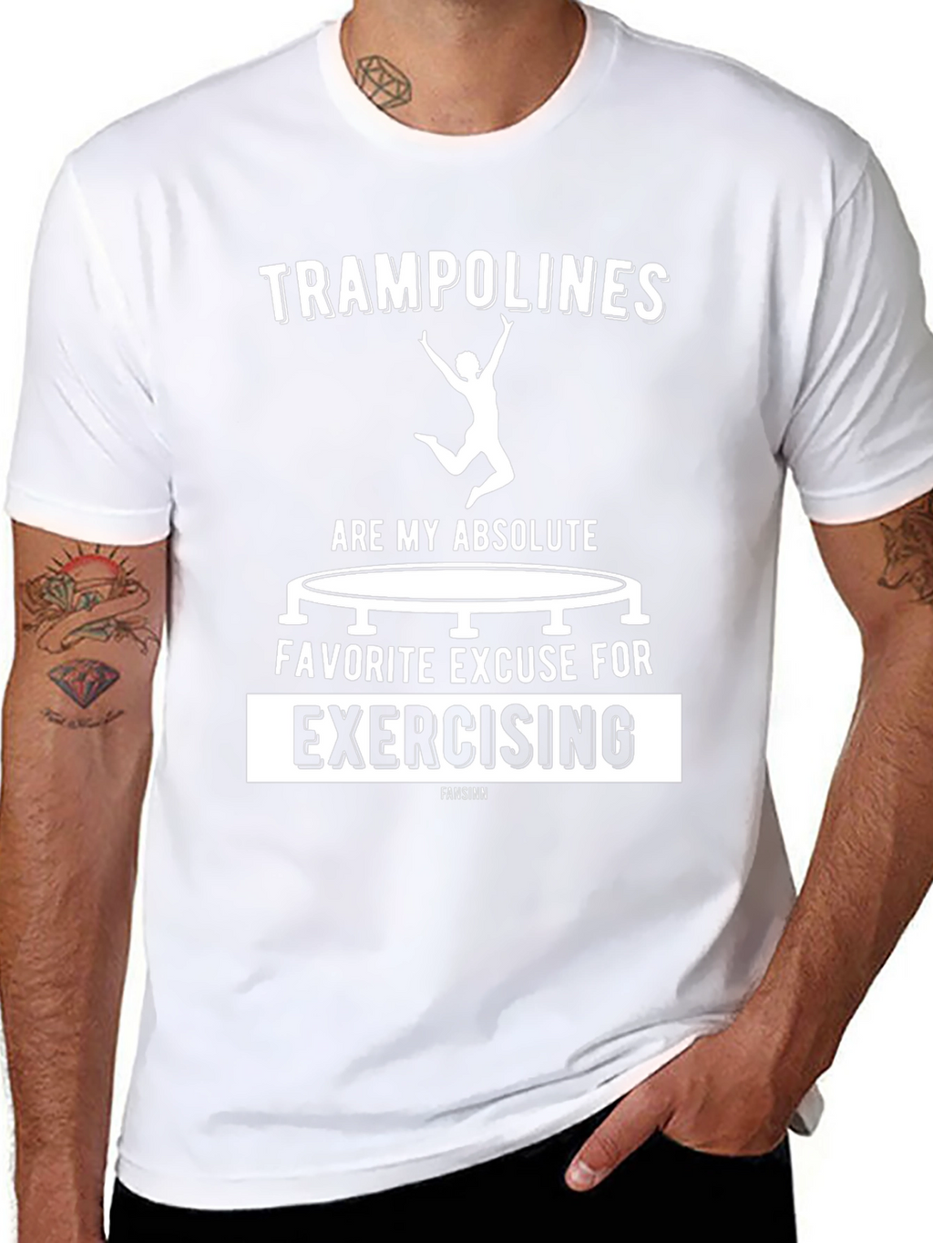 Trampoline Exercise T-Shirt Funny Graphic Tee