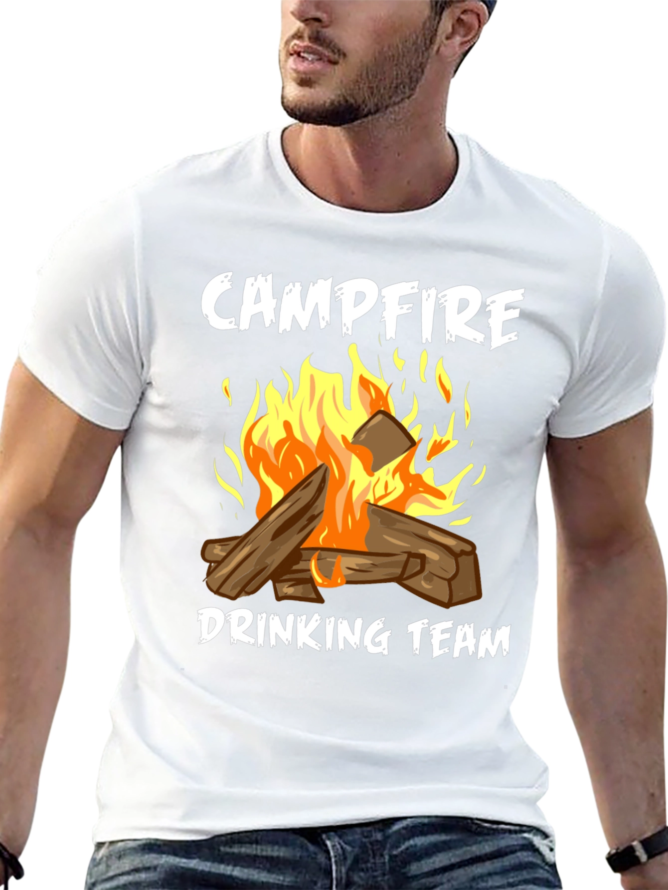 Campfire Drinking Team Graphic Tee