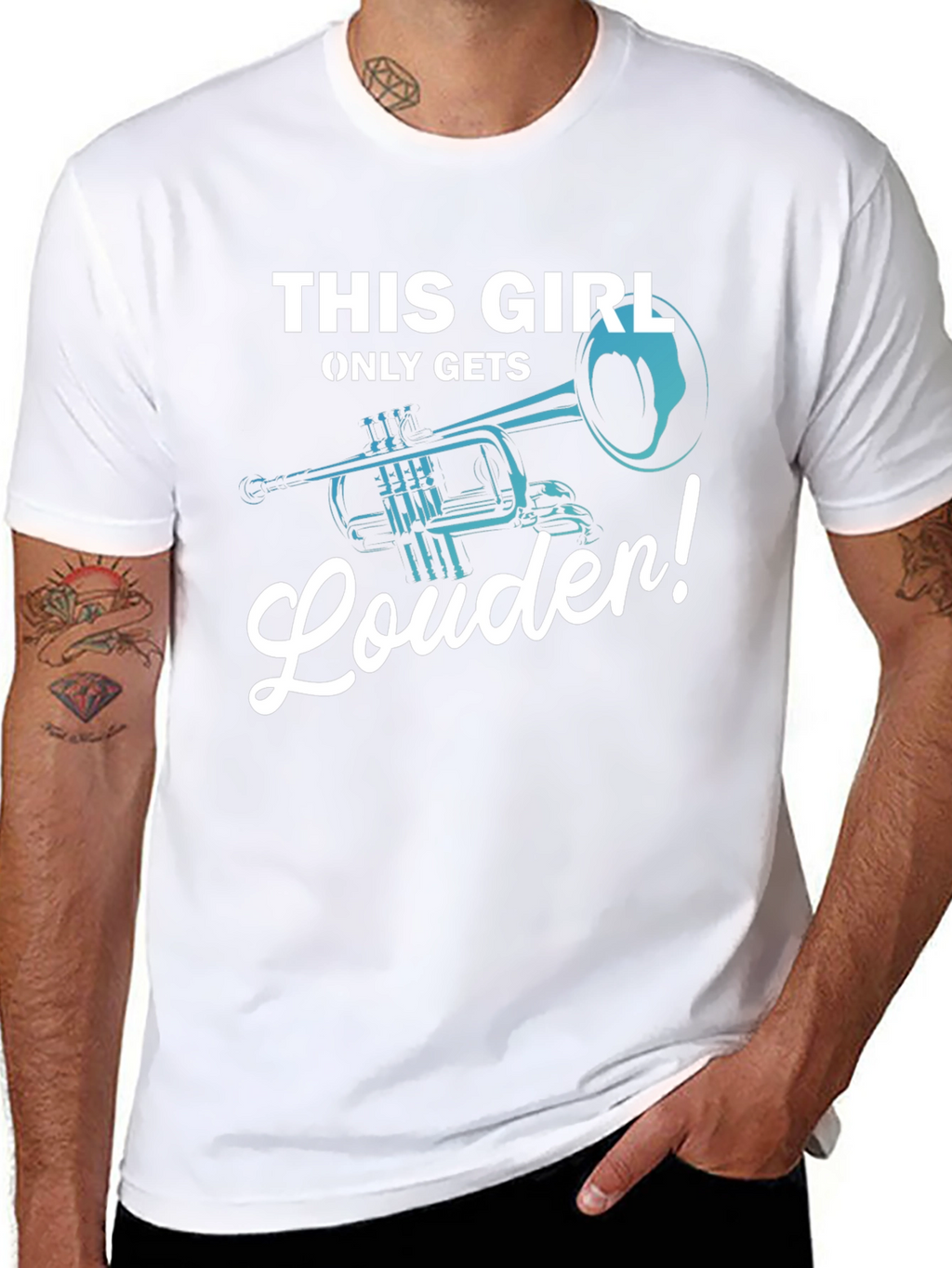 This Girl Only Gets Louder Trumpet T-Shirt