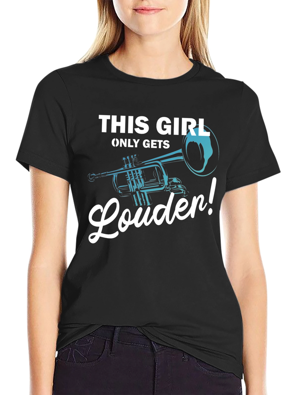 This Girl Only Gets Louder Trumpet T-Shirt