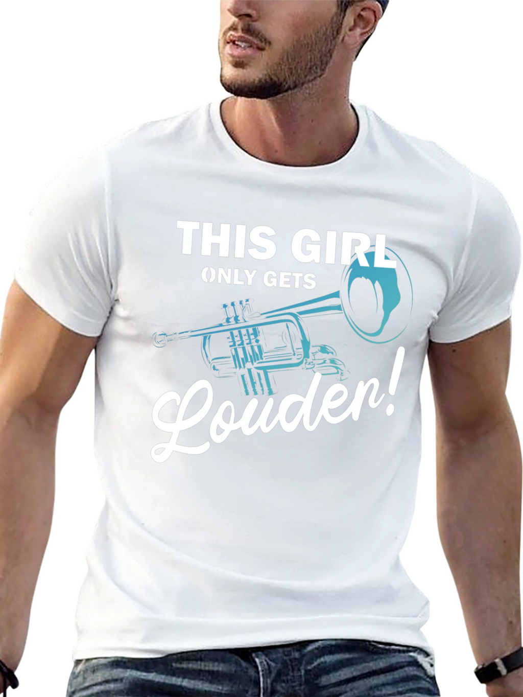 This Girl Only Gets Louder Trumpet T-Shirt