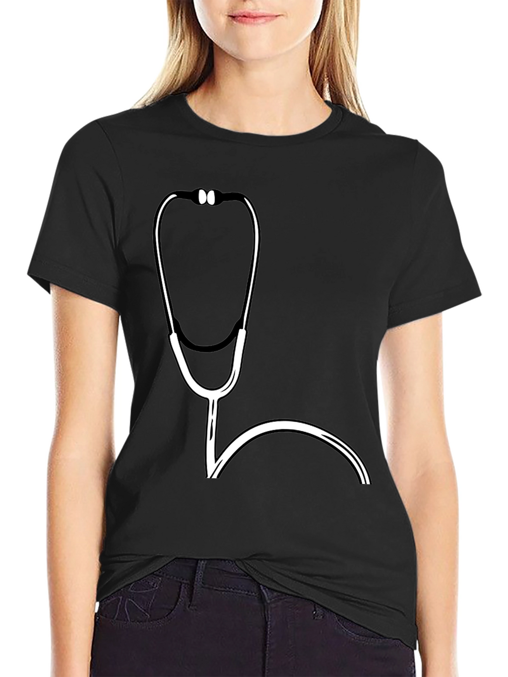 Doctor Stethoscope Graphic Tee - Medical Professional T-Shirt