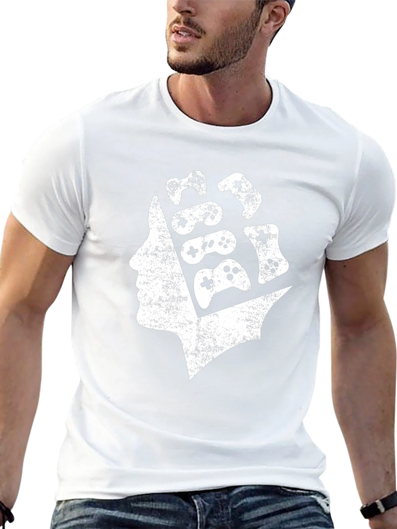 Gamer Mind T-Shirt - Controller Head Graphic Tee